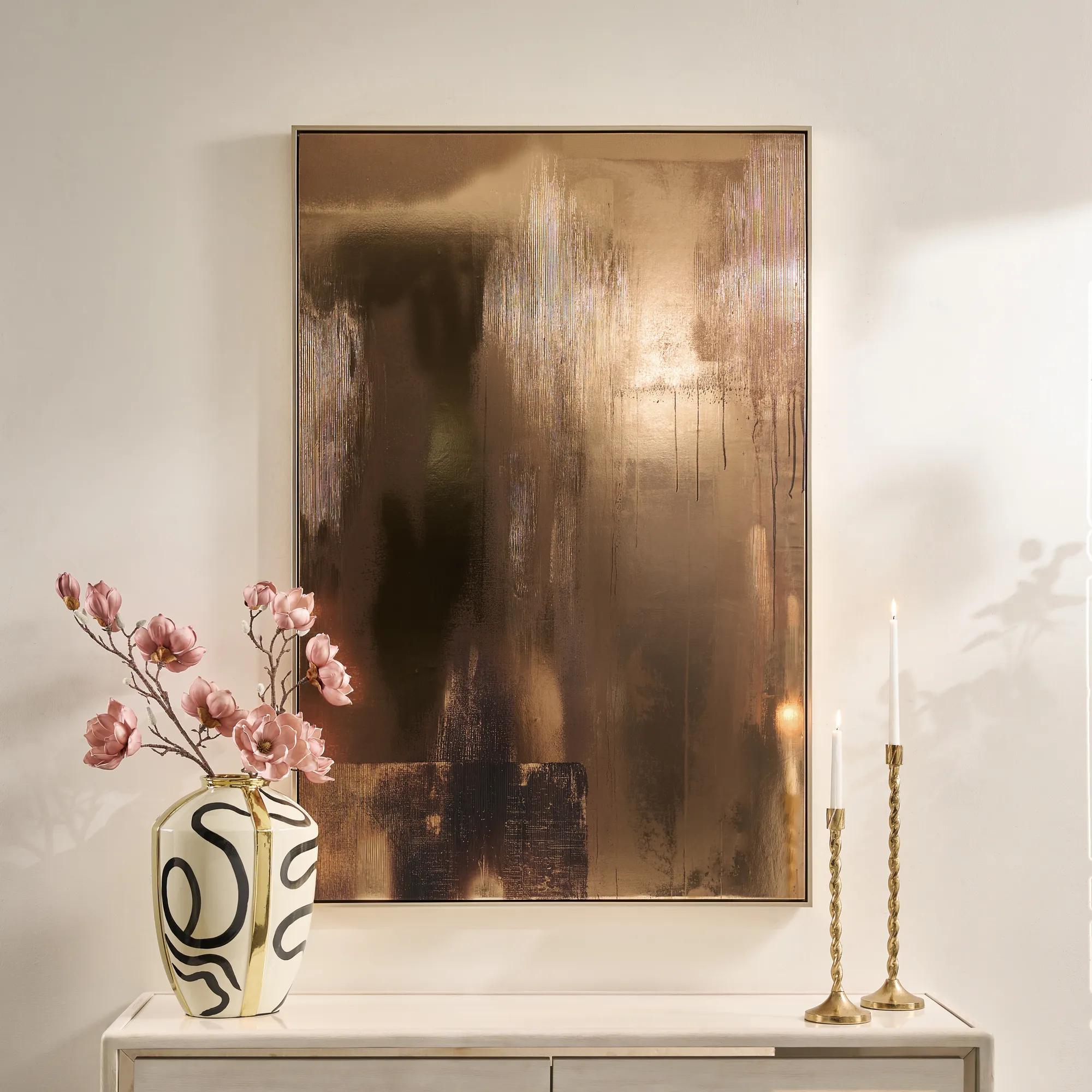Bronze Reflective Painting