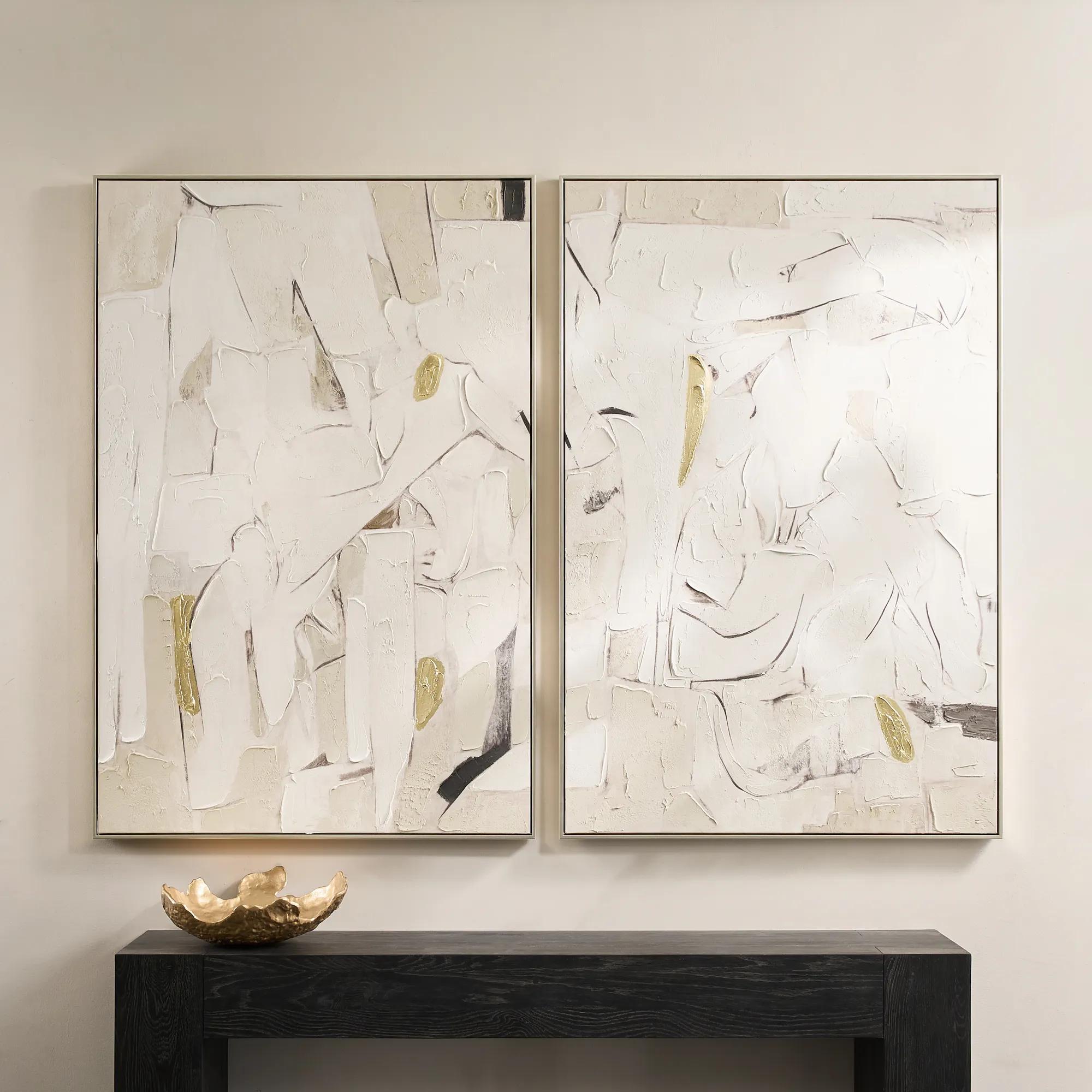 Beneath the Surface Diptych Painting