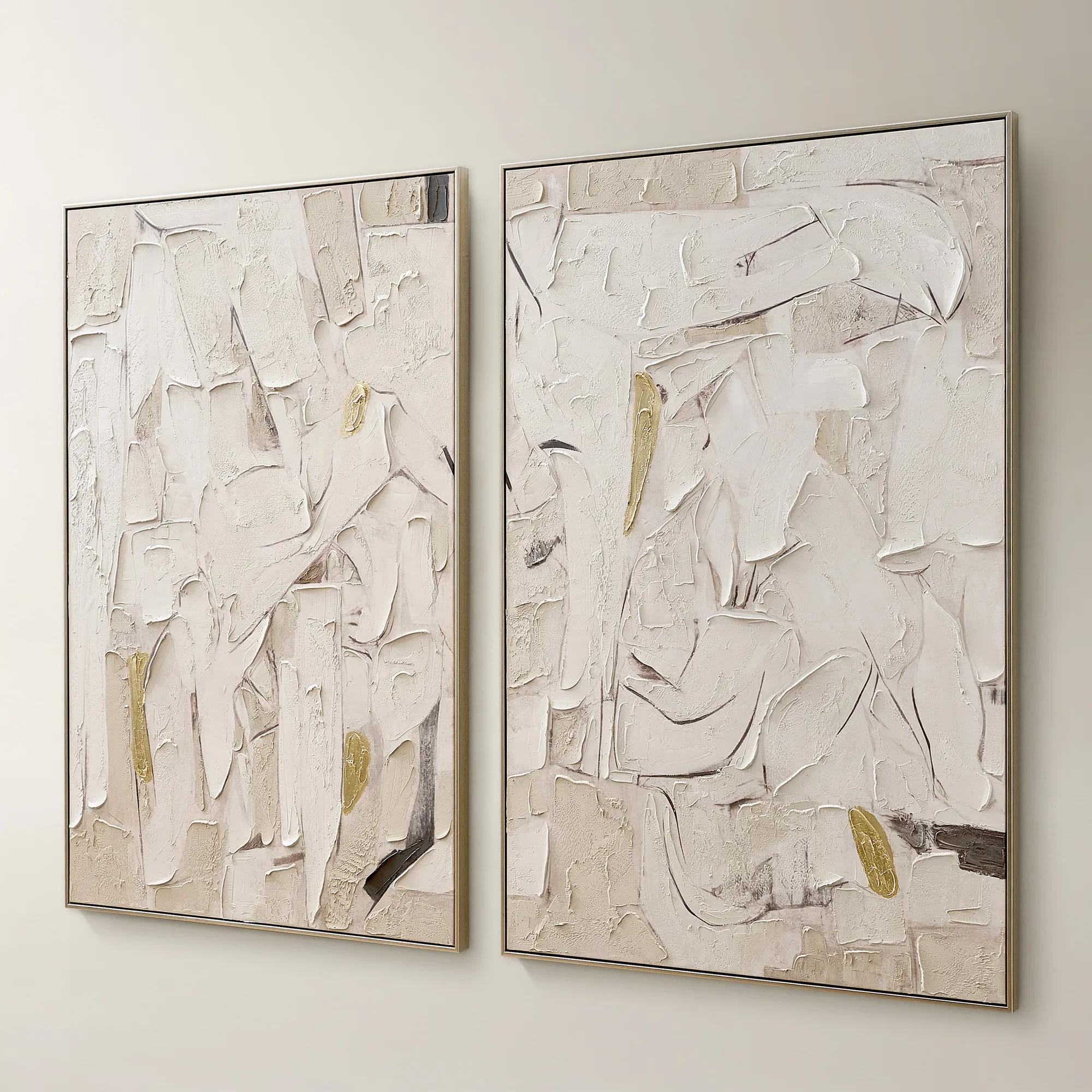 Beneath the Surface Diptych Painting