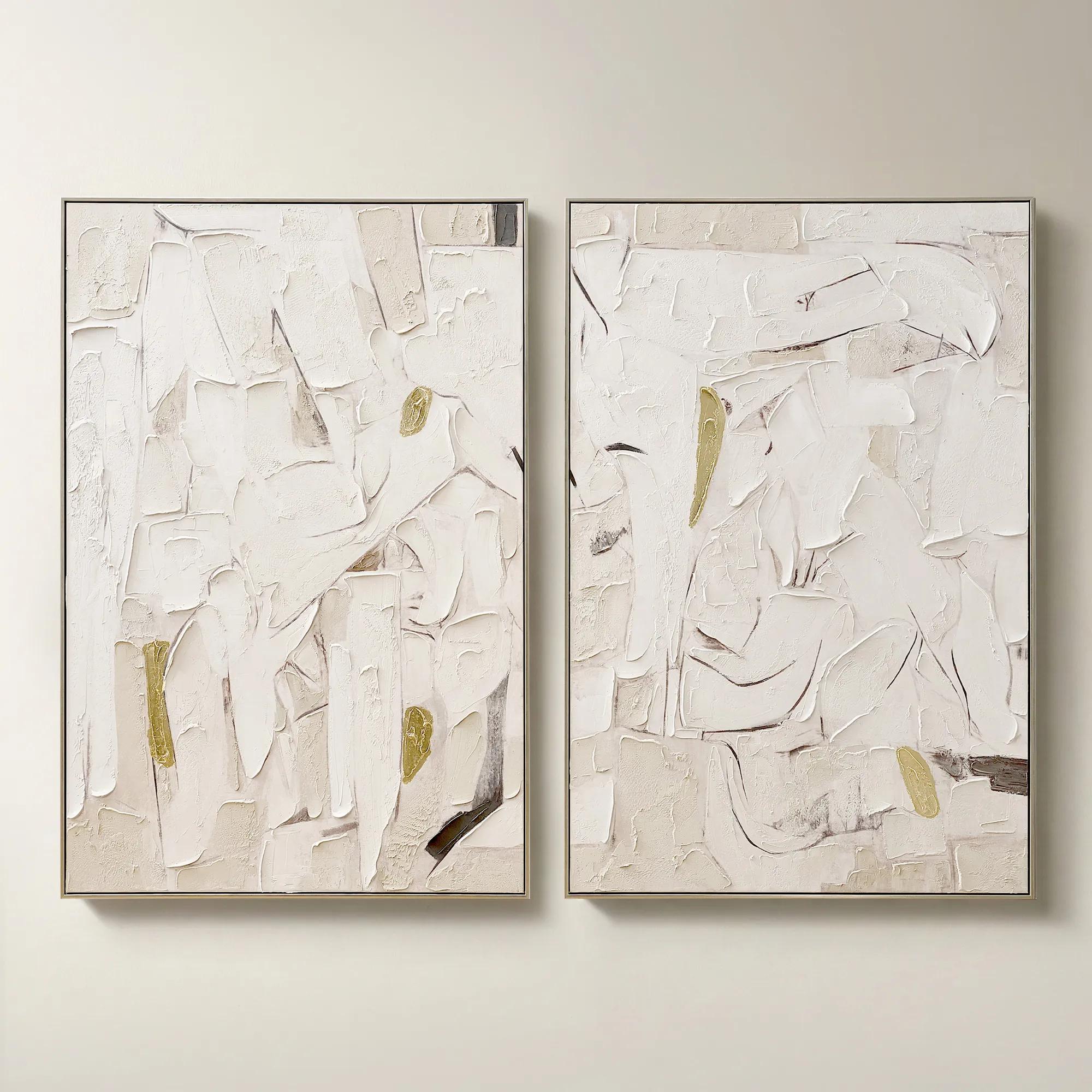 Beneath the Surface Diptych Painting
