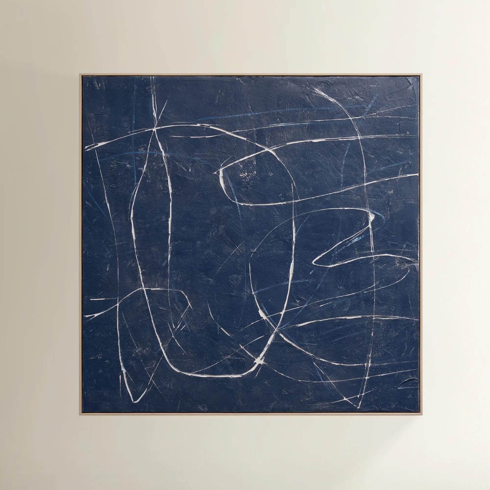 Almost Midnight Painting - Blue