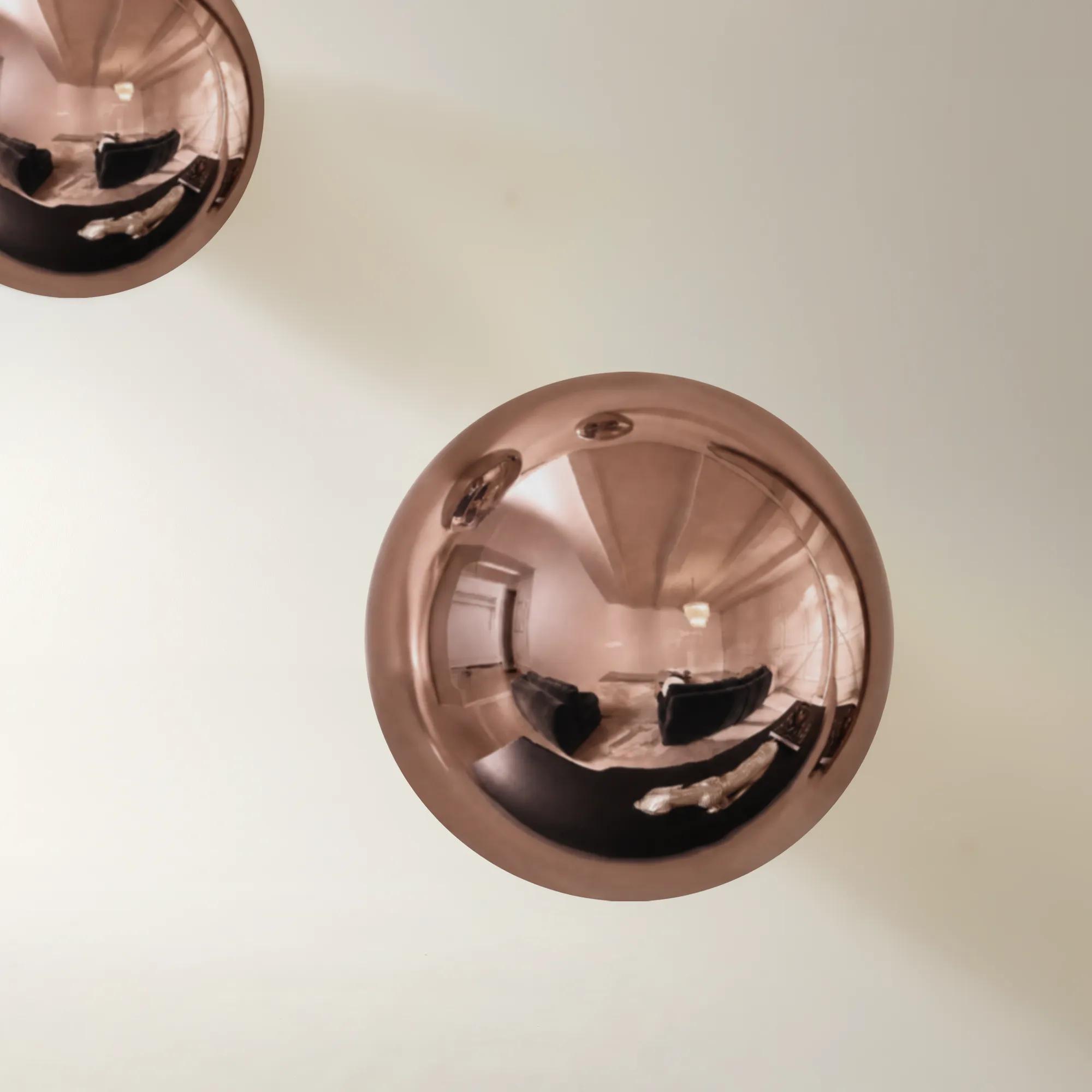 Bronze Spheres Stainless Steel Wall Decor Set of 3