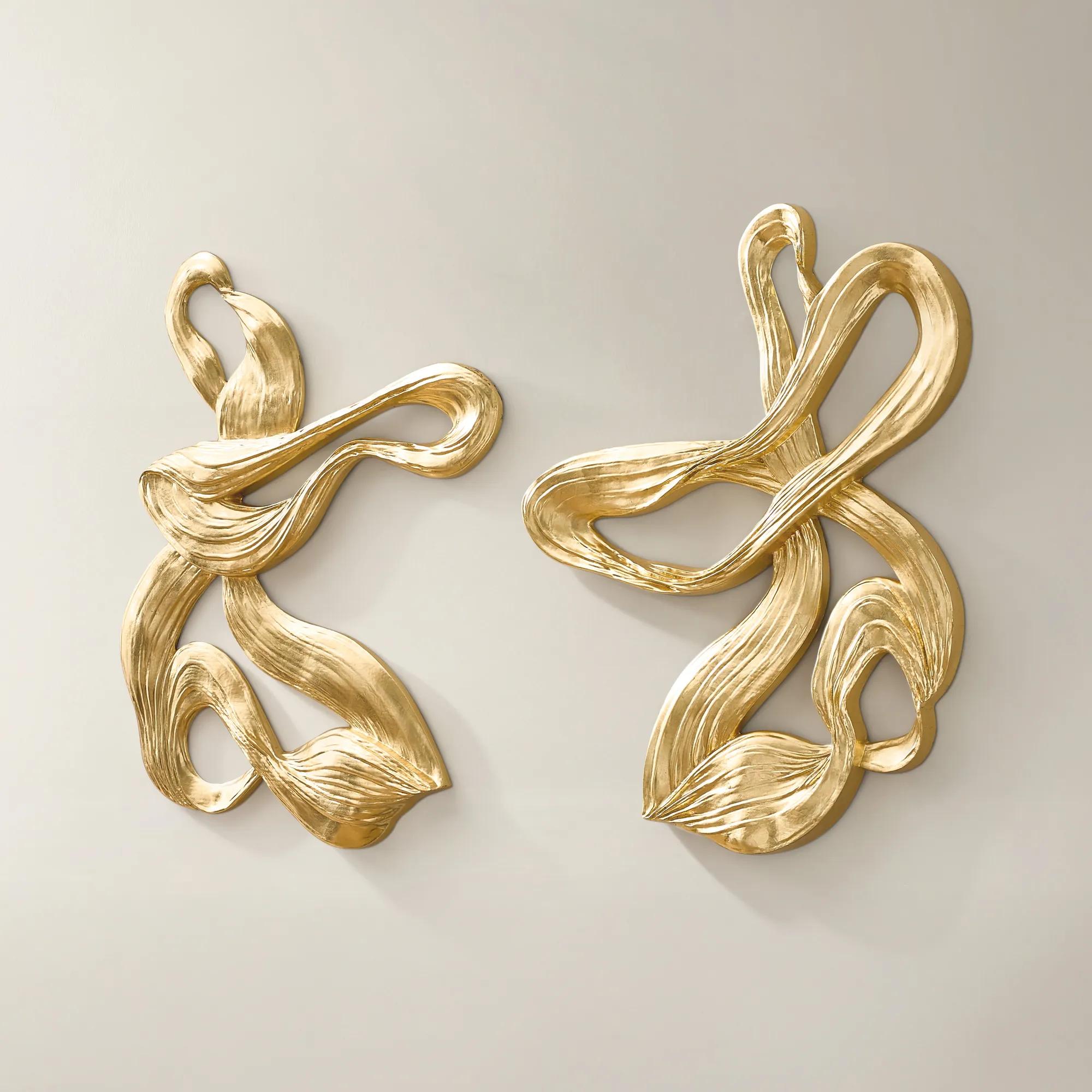 Vela Sculpted Wall Decor - Set of 2