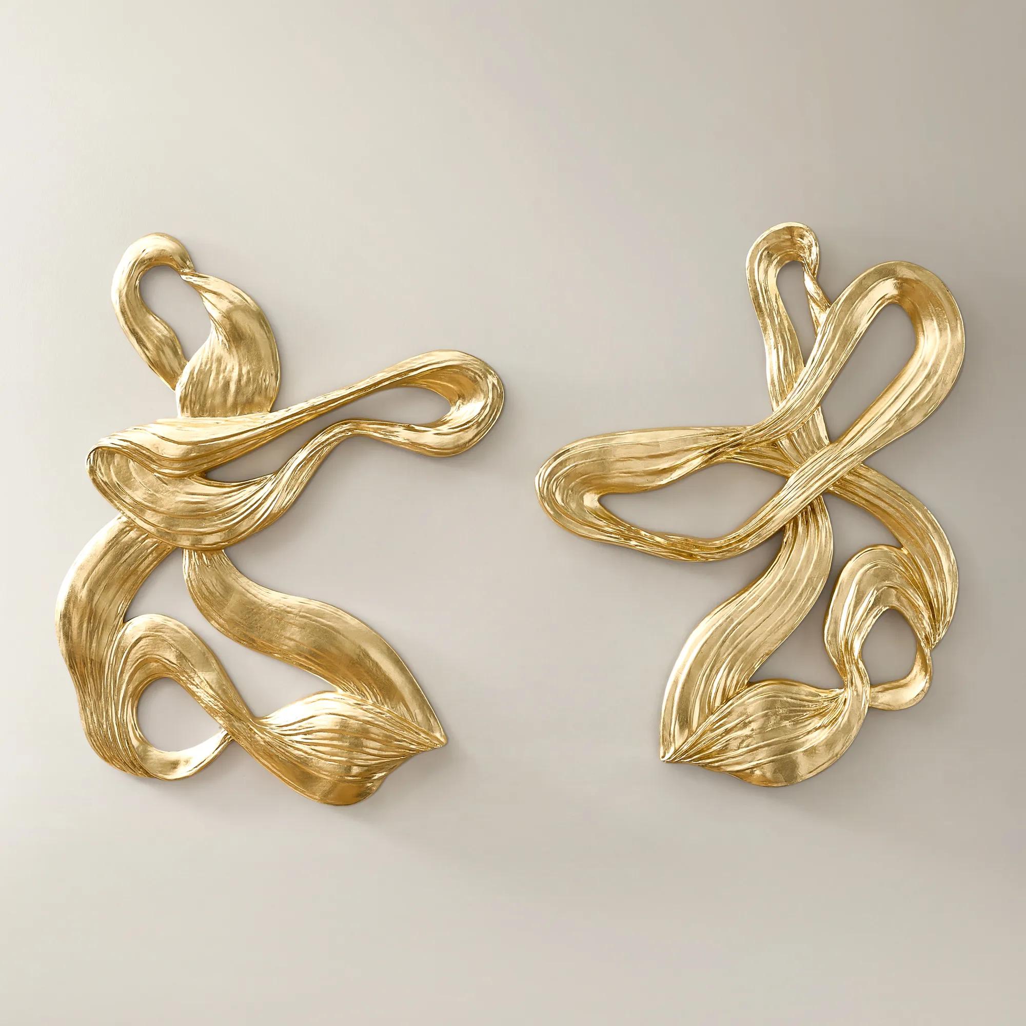 Vela Sculpted Wall Decor - Set of 2