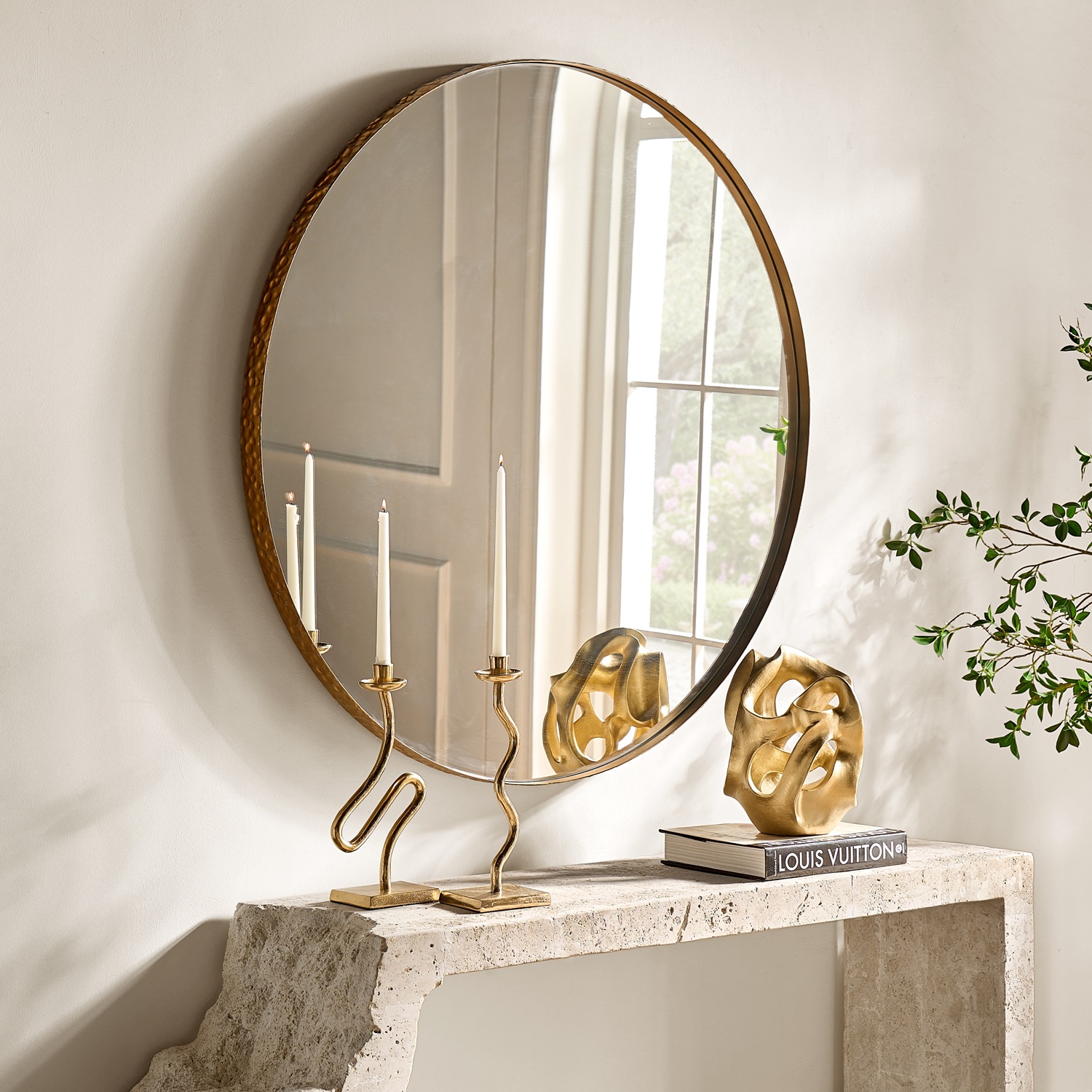 Cade Wall Mirror - Gold