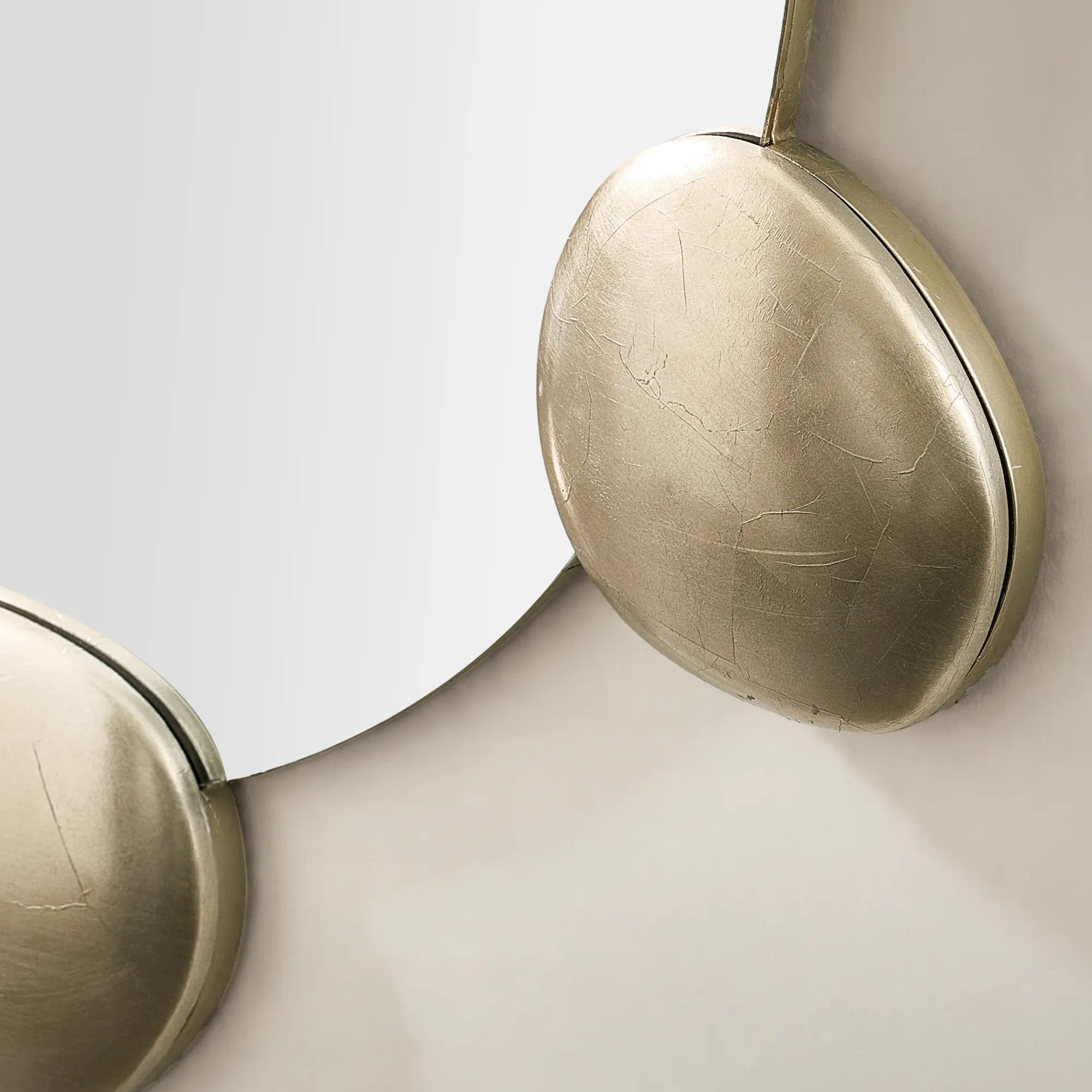 Pebbled Wall Mirror - Champagne