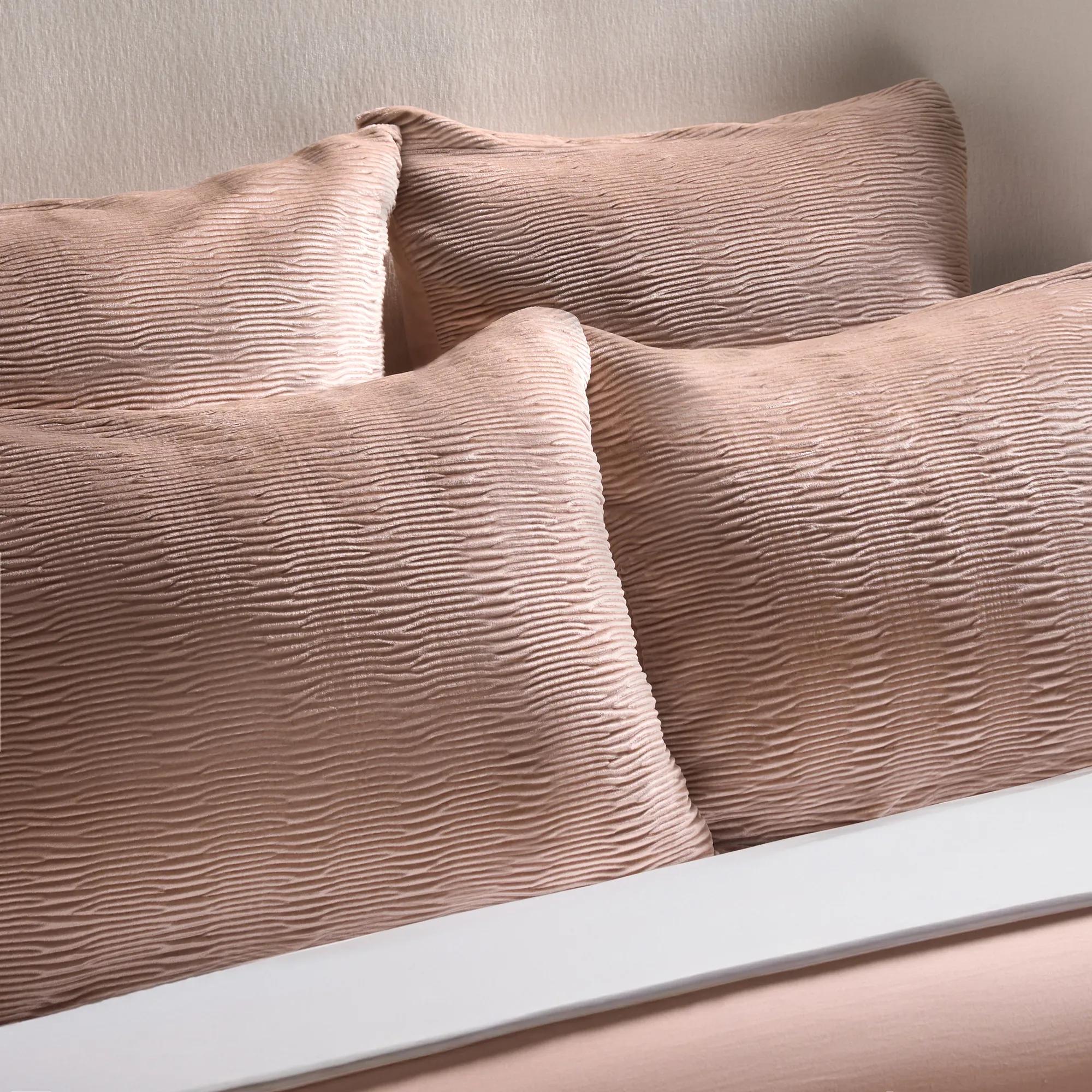 Vera Velvet Bedding Set - Mocha Rose