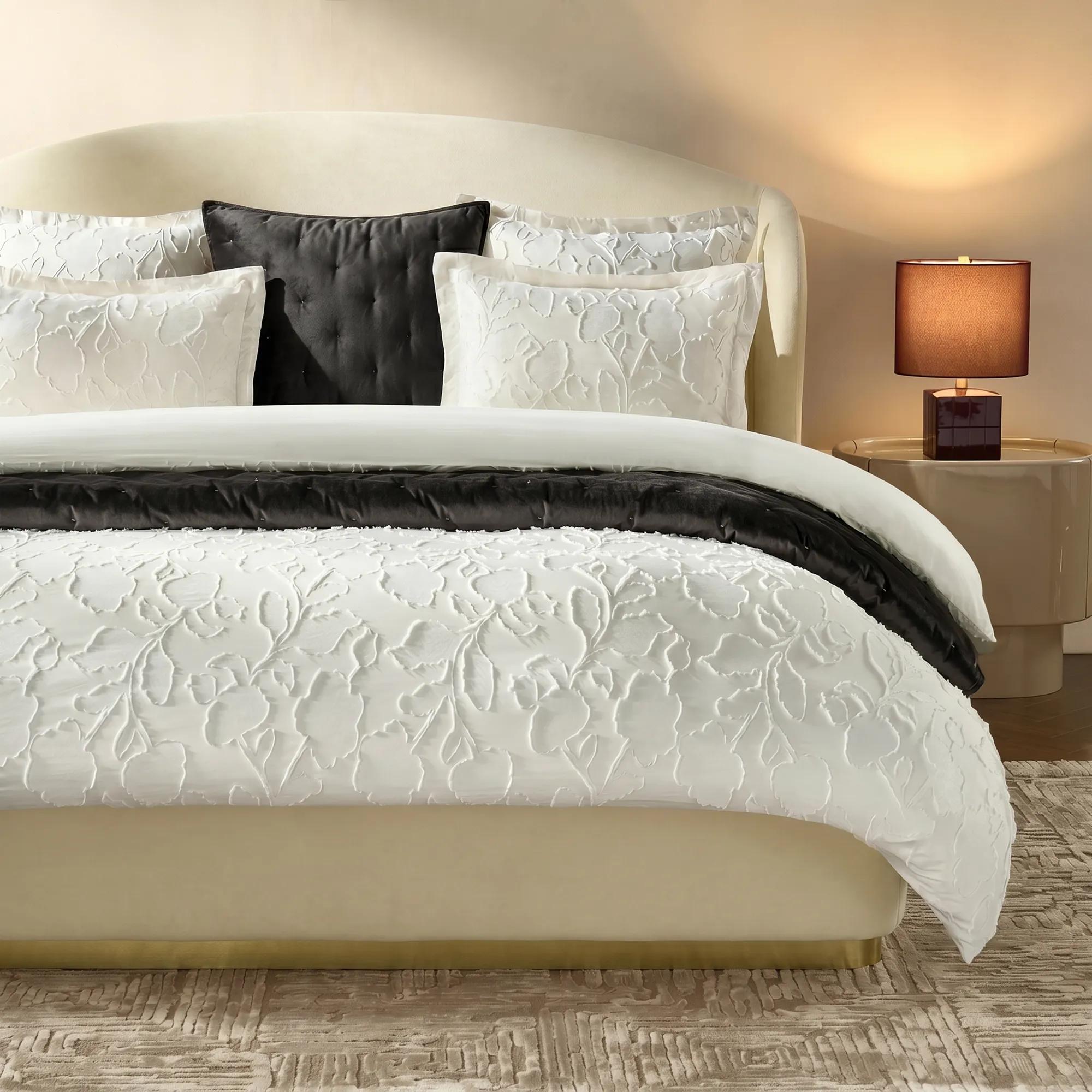 Cosette Textured Jacquard Bedding Set - Ivory