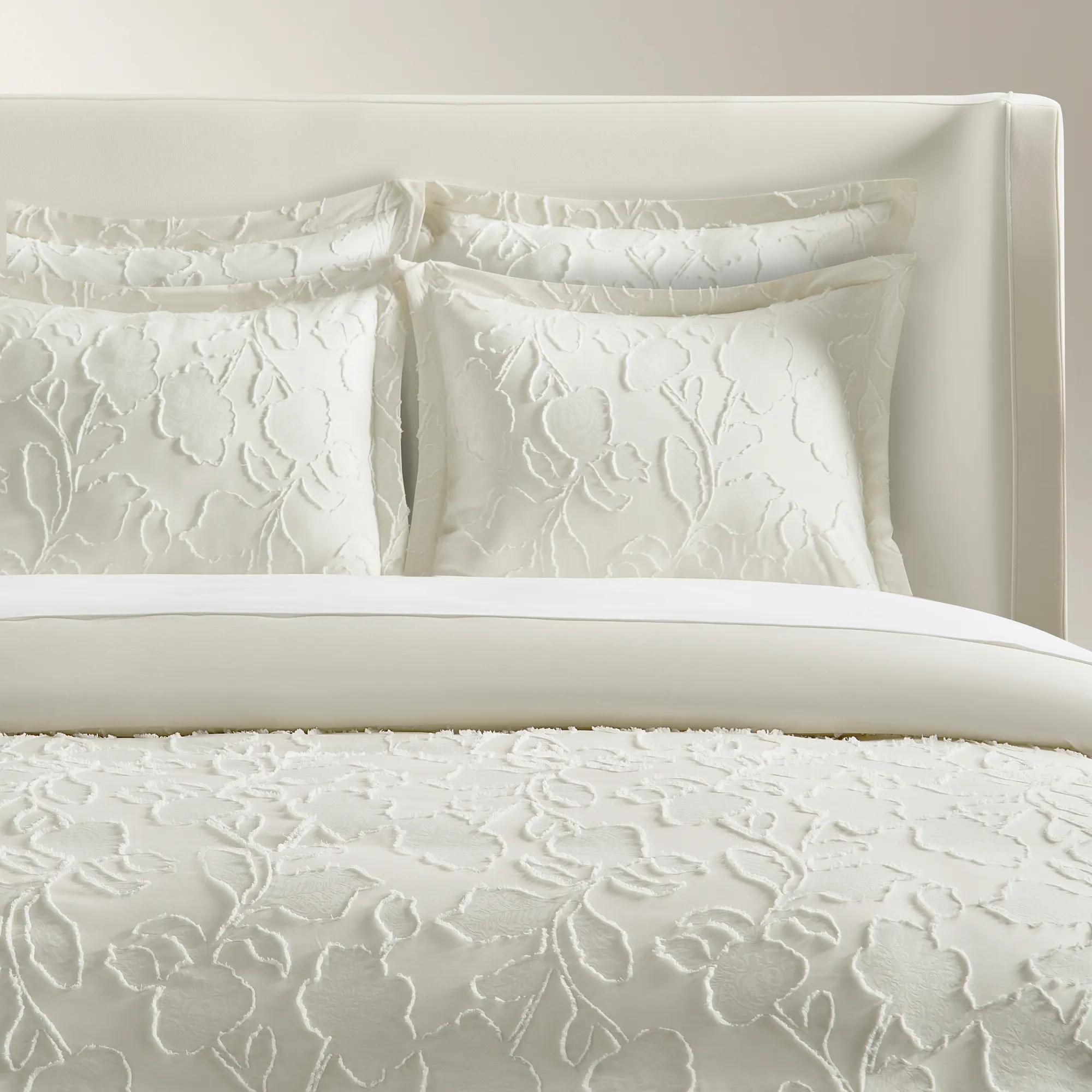 Cosette Textured Jacquard Bedding Set - Ivory