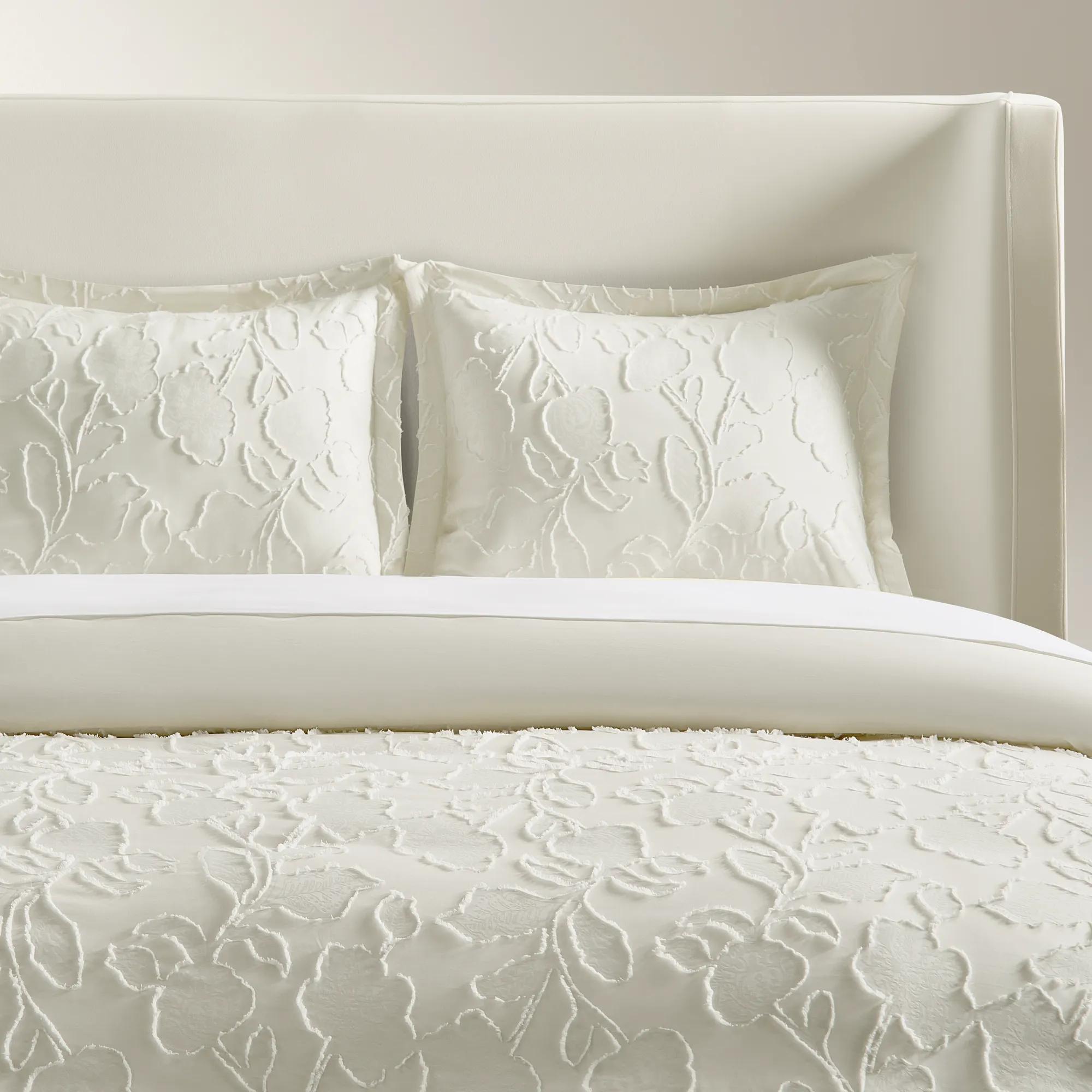 Cosette Textured Jacquard Bedding Set - Ivory