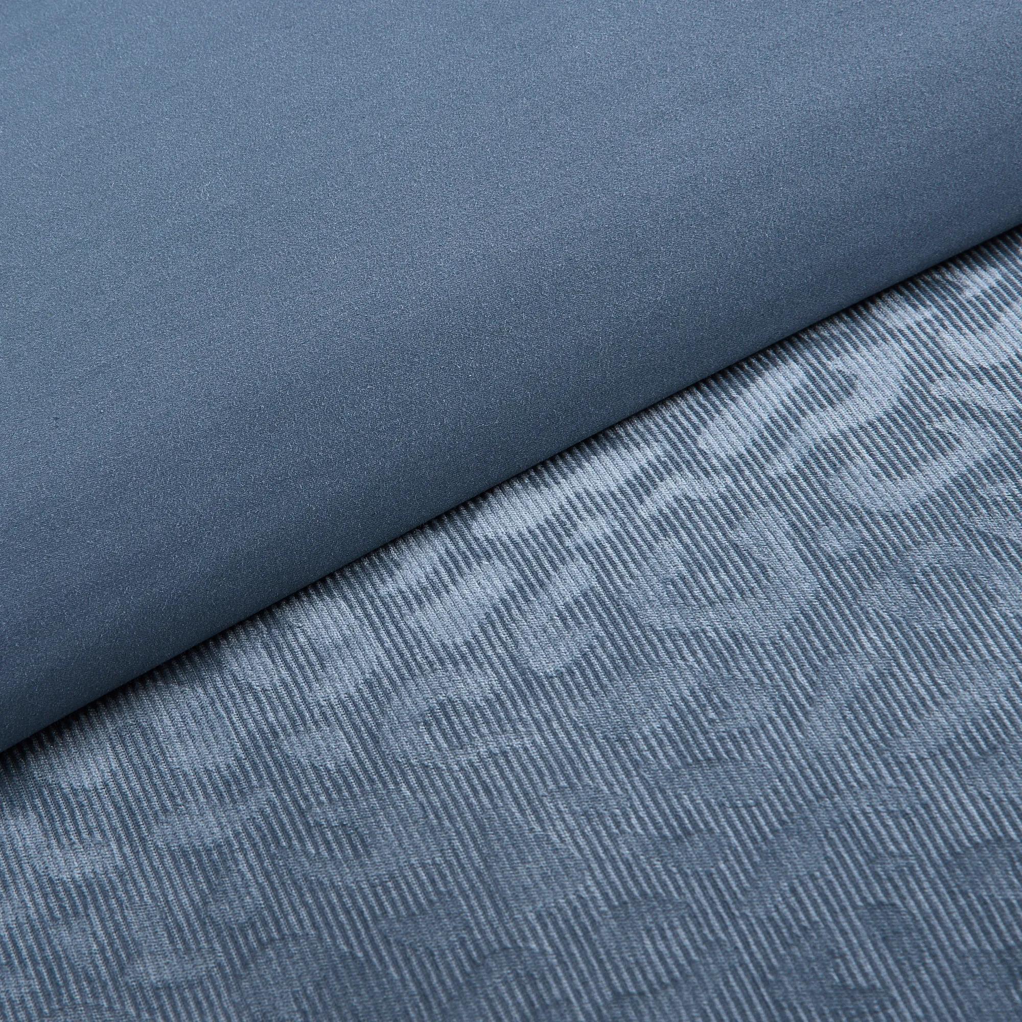 Leopard Corduroy Velvet Bedding Set - Dusty Blue