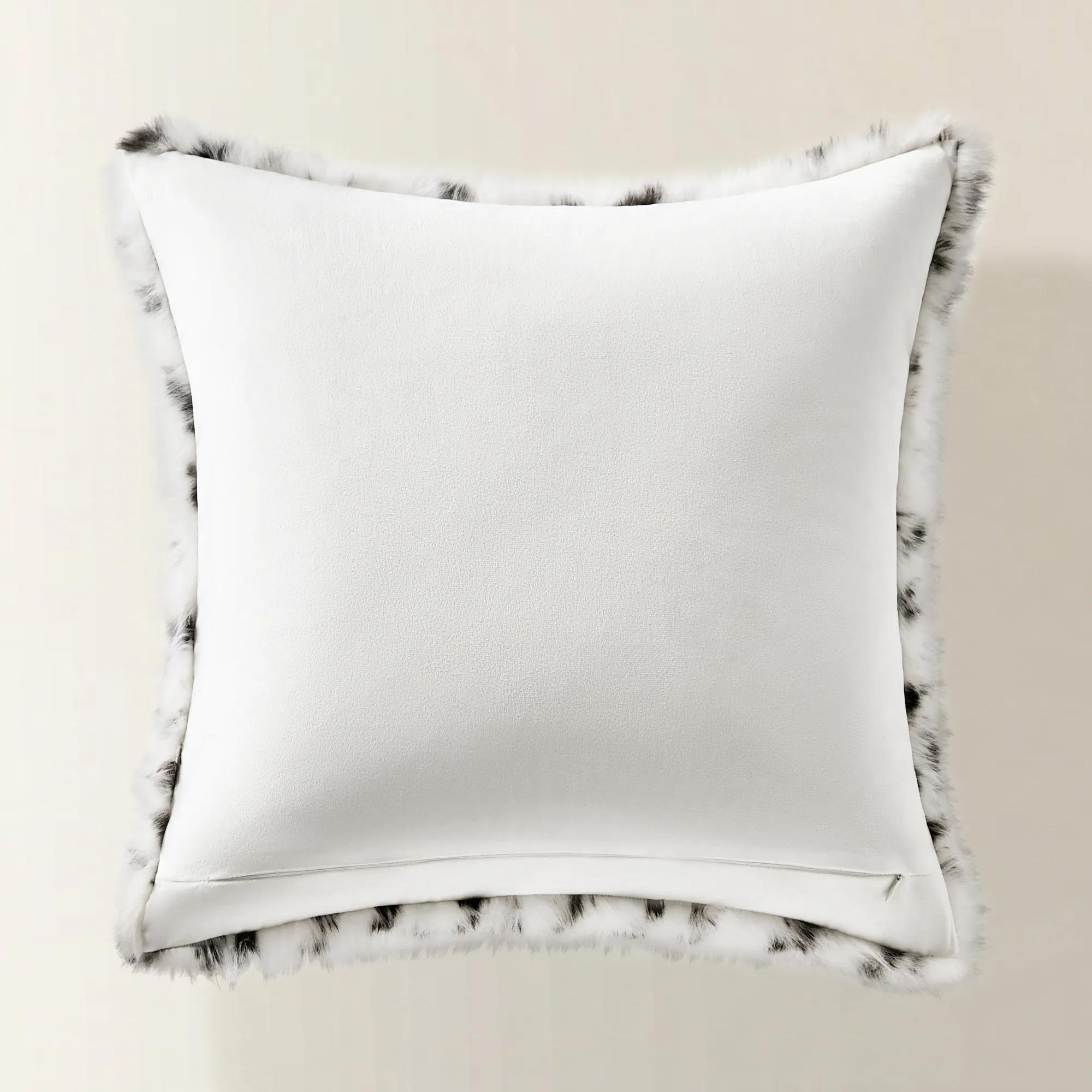Snow Leopard Fur Pillow 22"