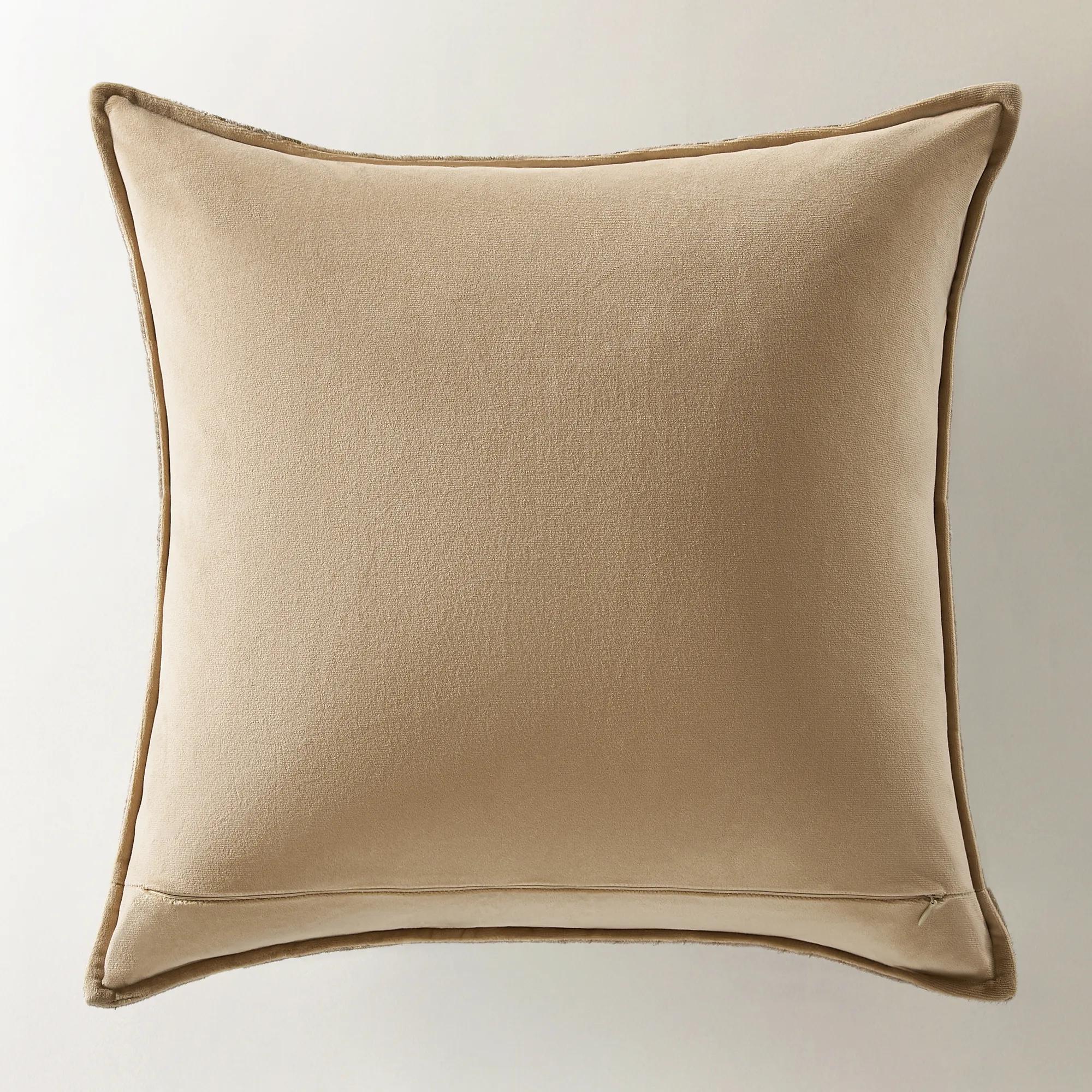 Ari Metallic Hide Pillow 20" - Gold