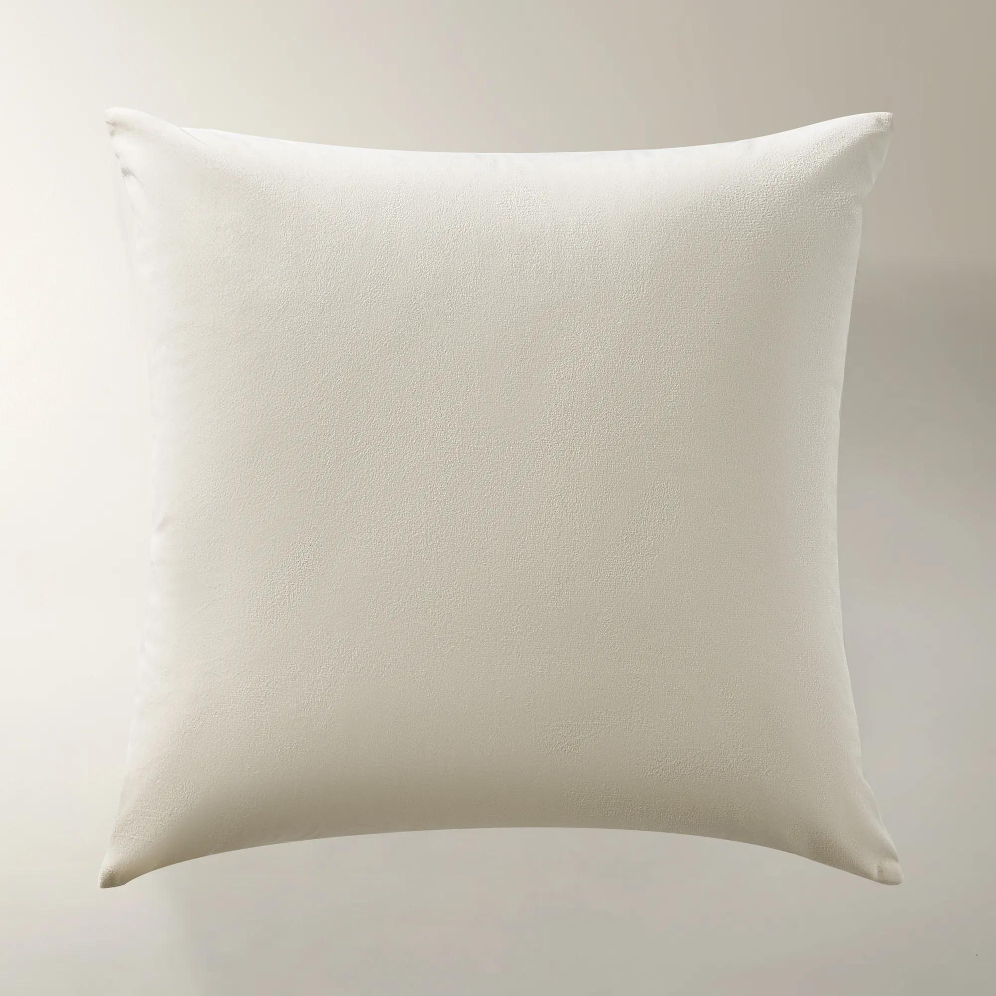 Encina Embroidered Pillow 22" - Olive Green/Ivory