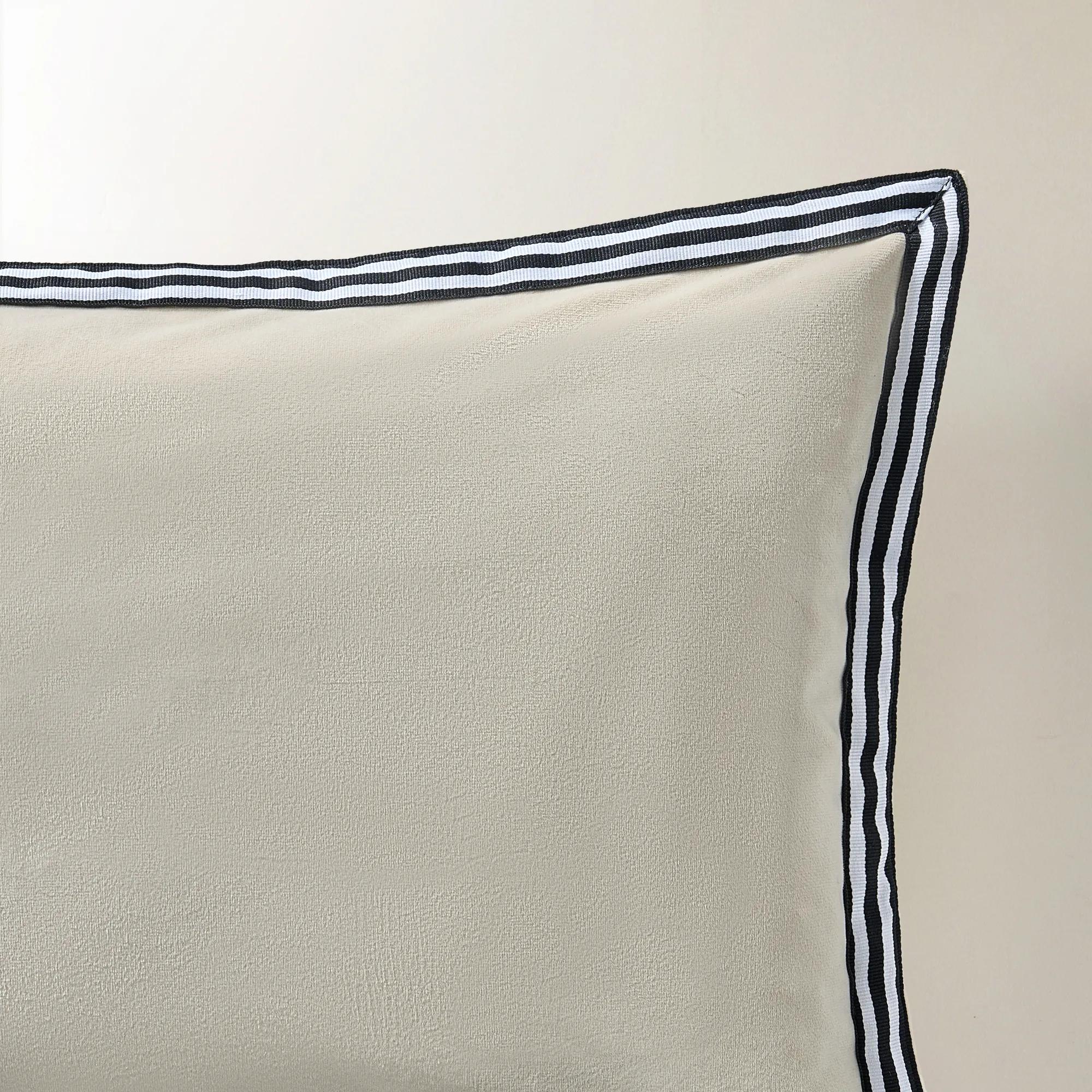 Linea Striped Trim Lumbar 20" x 14" - Alabaster
