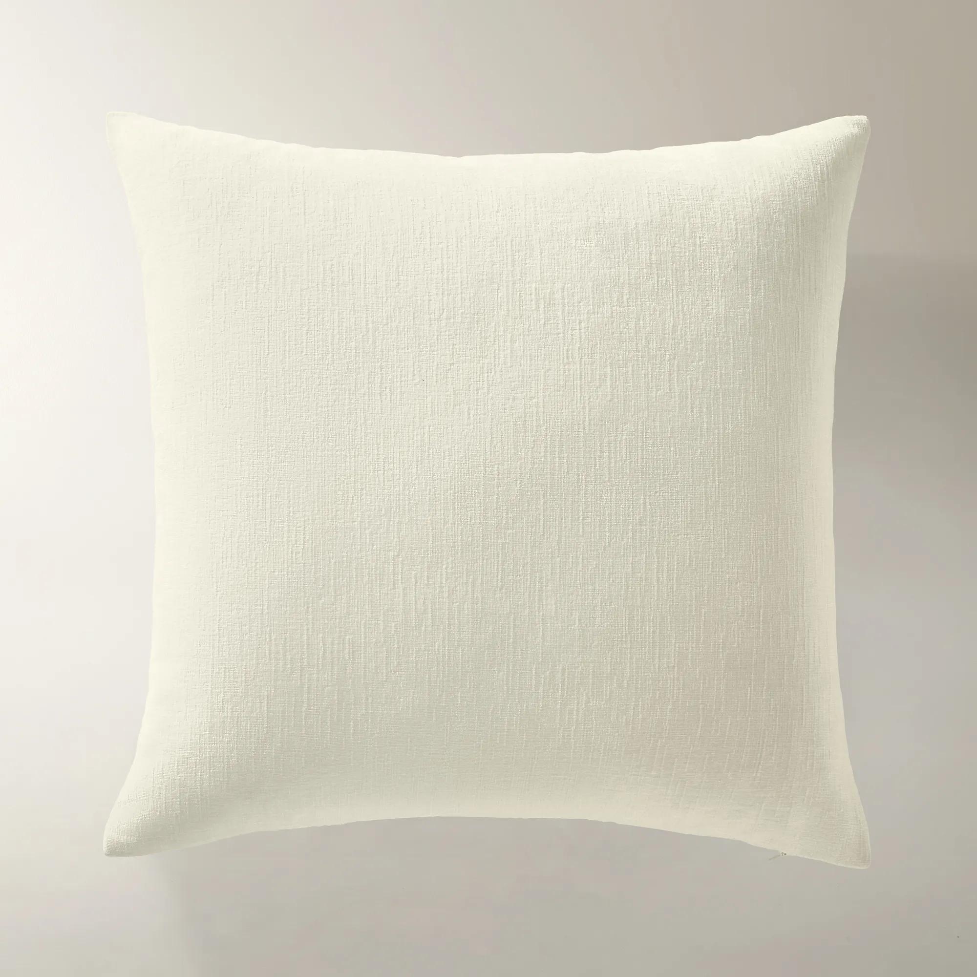 Scacco Check Embroidered Pillow 22" - Taupe/Ivory