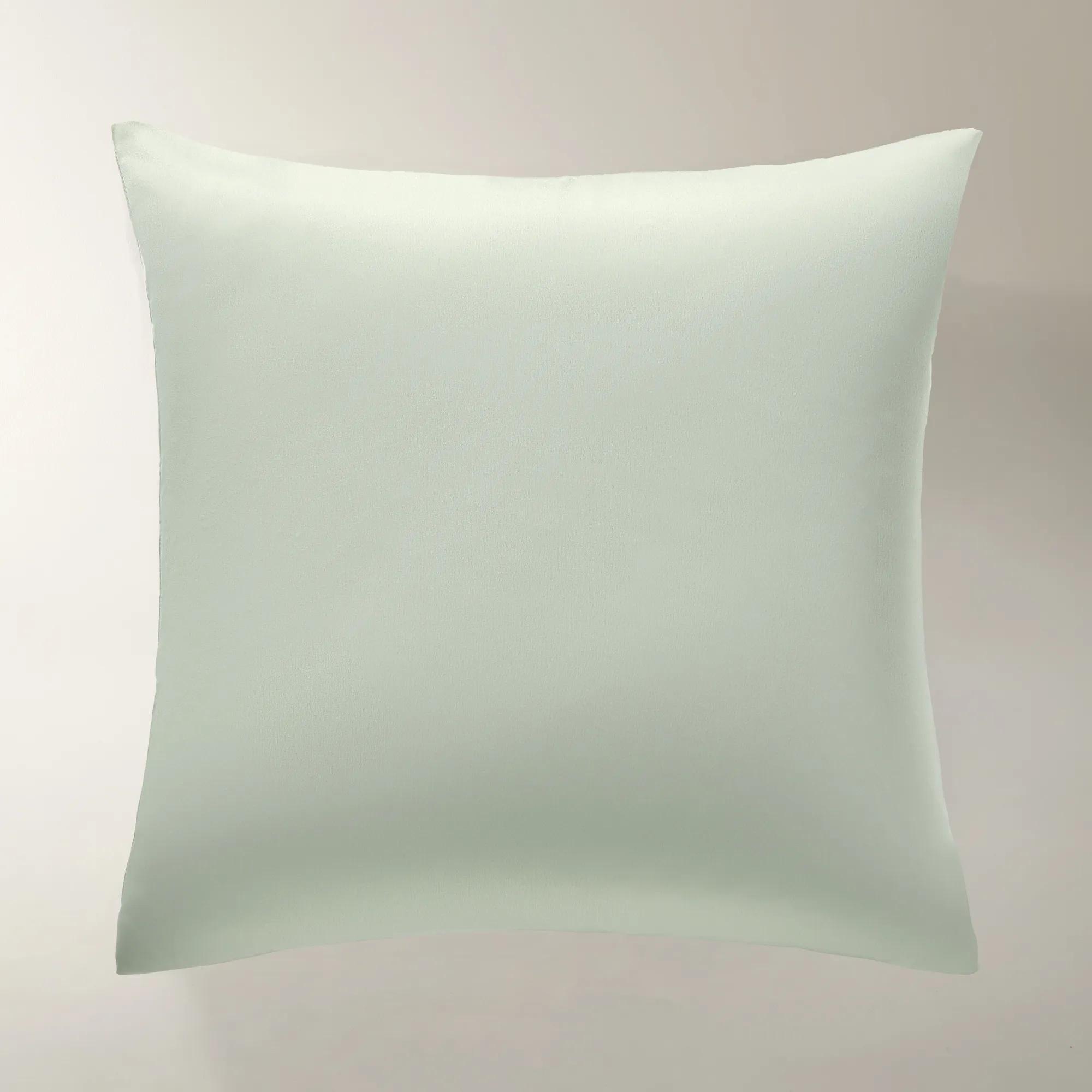 Moiré Embroidered Pillow 22" - Sea Glass