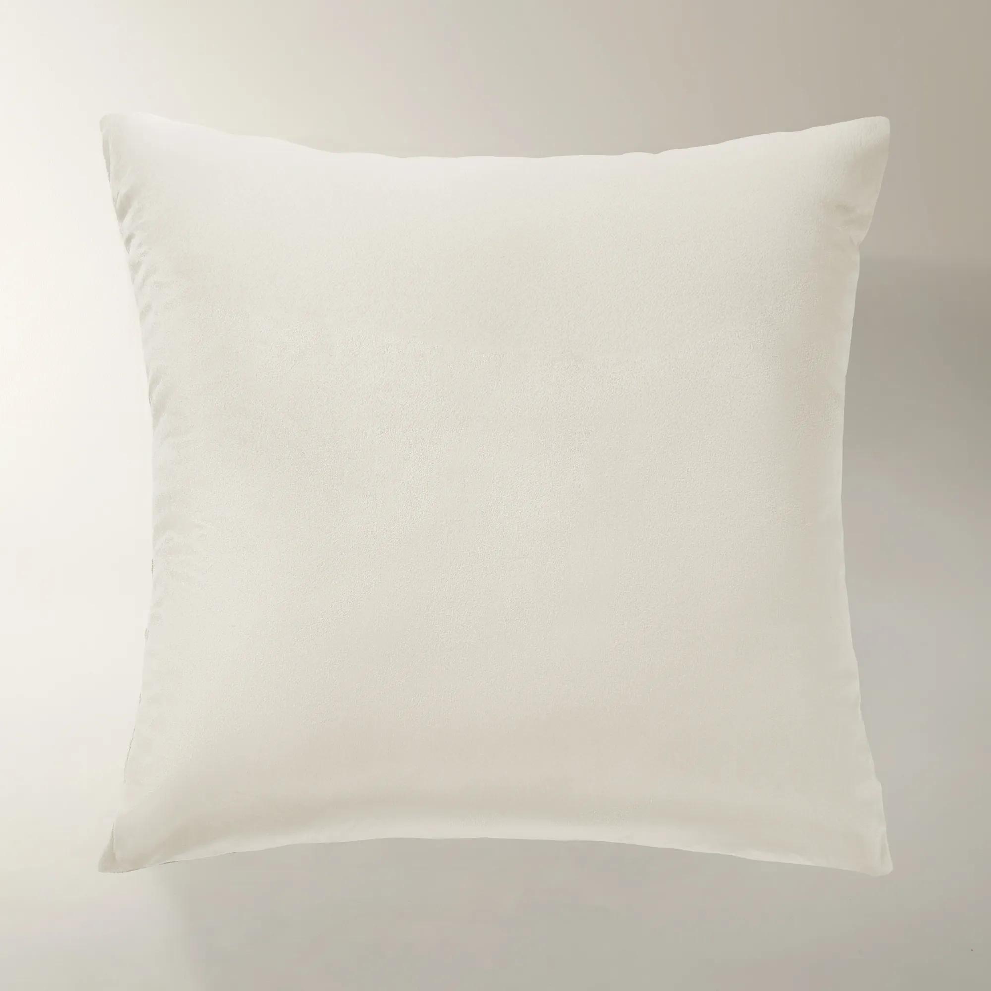Leita Embellished Velvet Pillow 20" - Graphite/Cloud