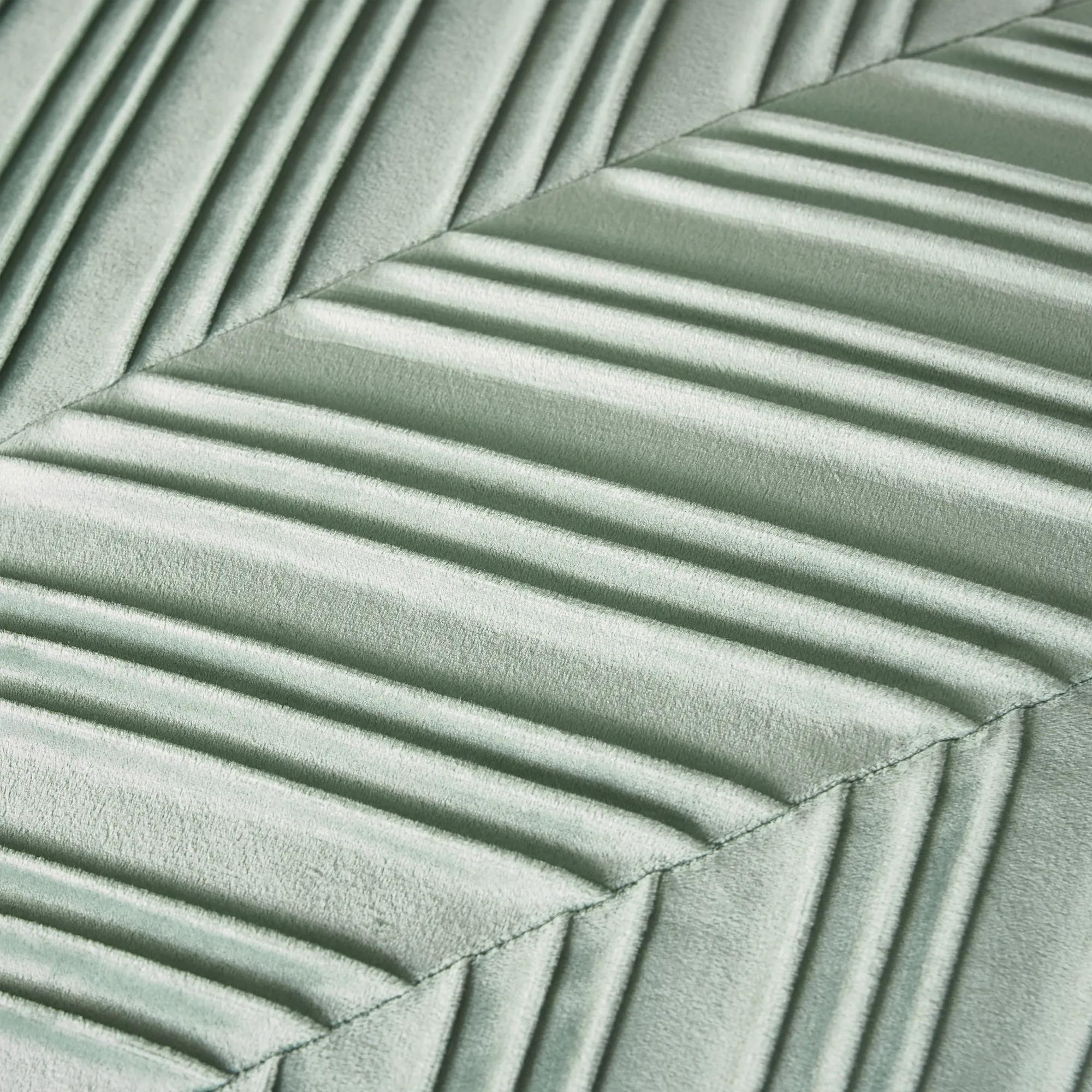 Lowry Pleated Velvet Pillow 22" - Sea Glass