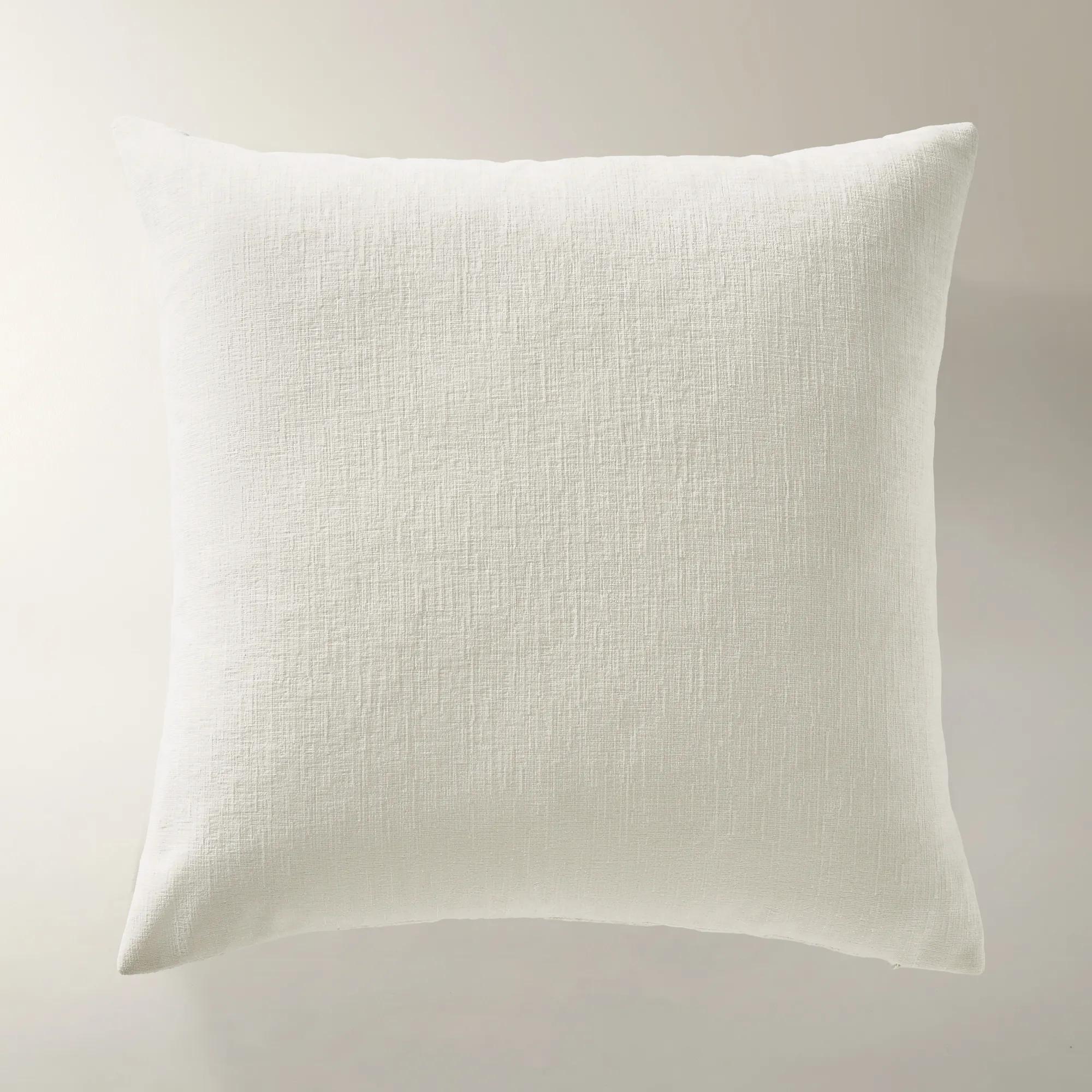 Reis Chenille Geometric Applique  Pillow 22" - White