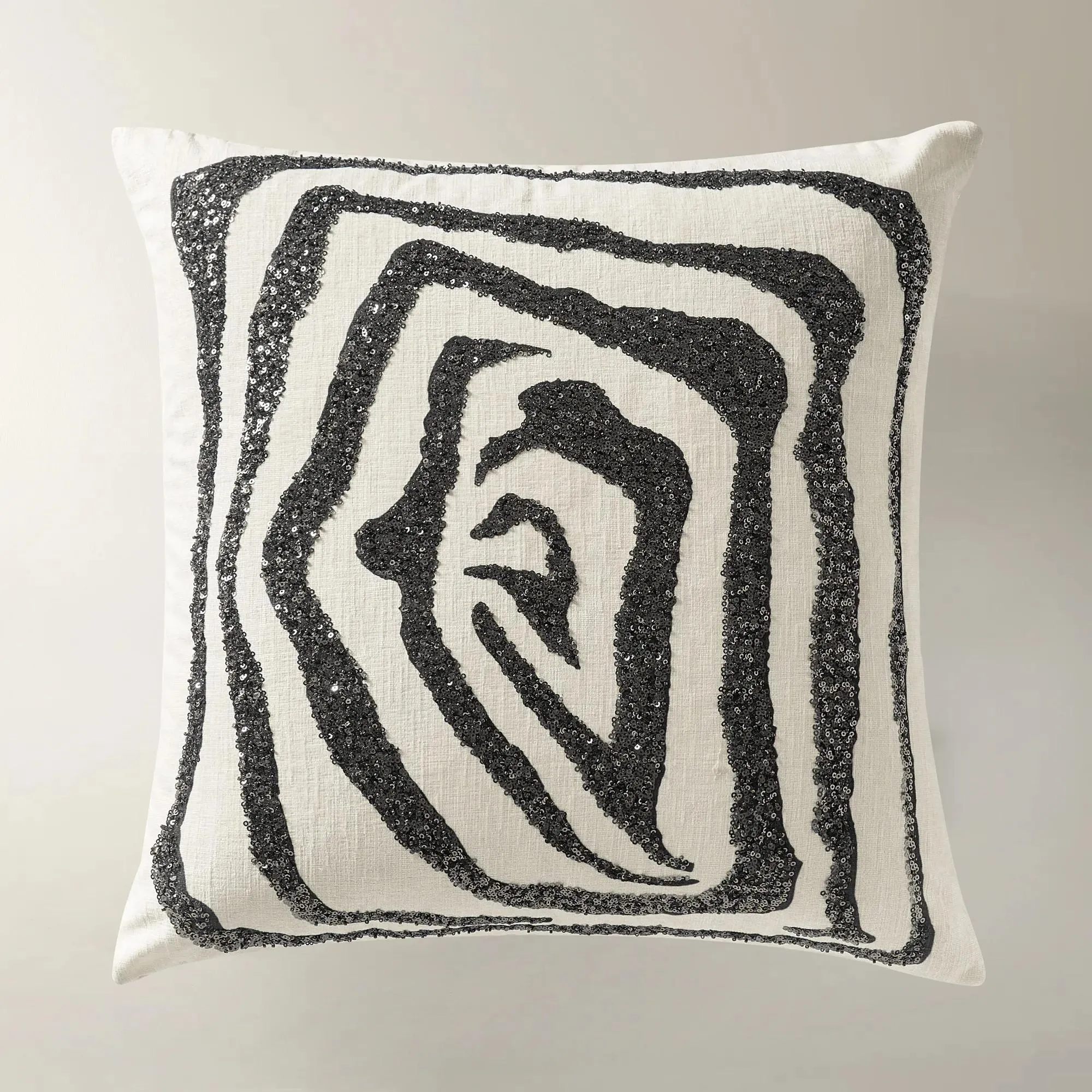 Jael Embellished Abstract Animal Pillow 20"