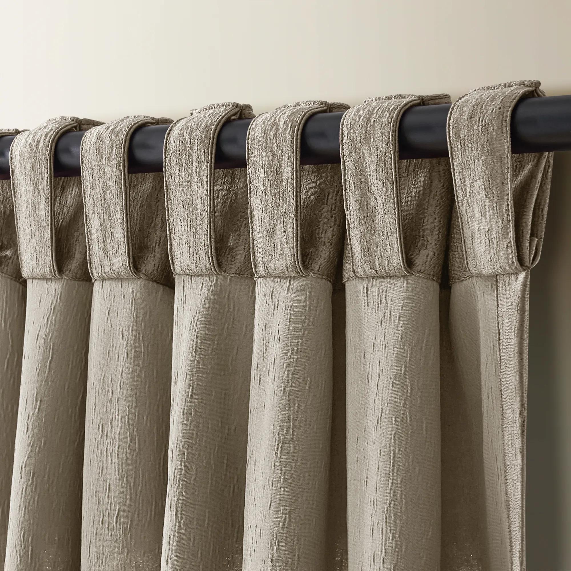 Anson Textured Curtain - Taupe