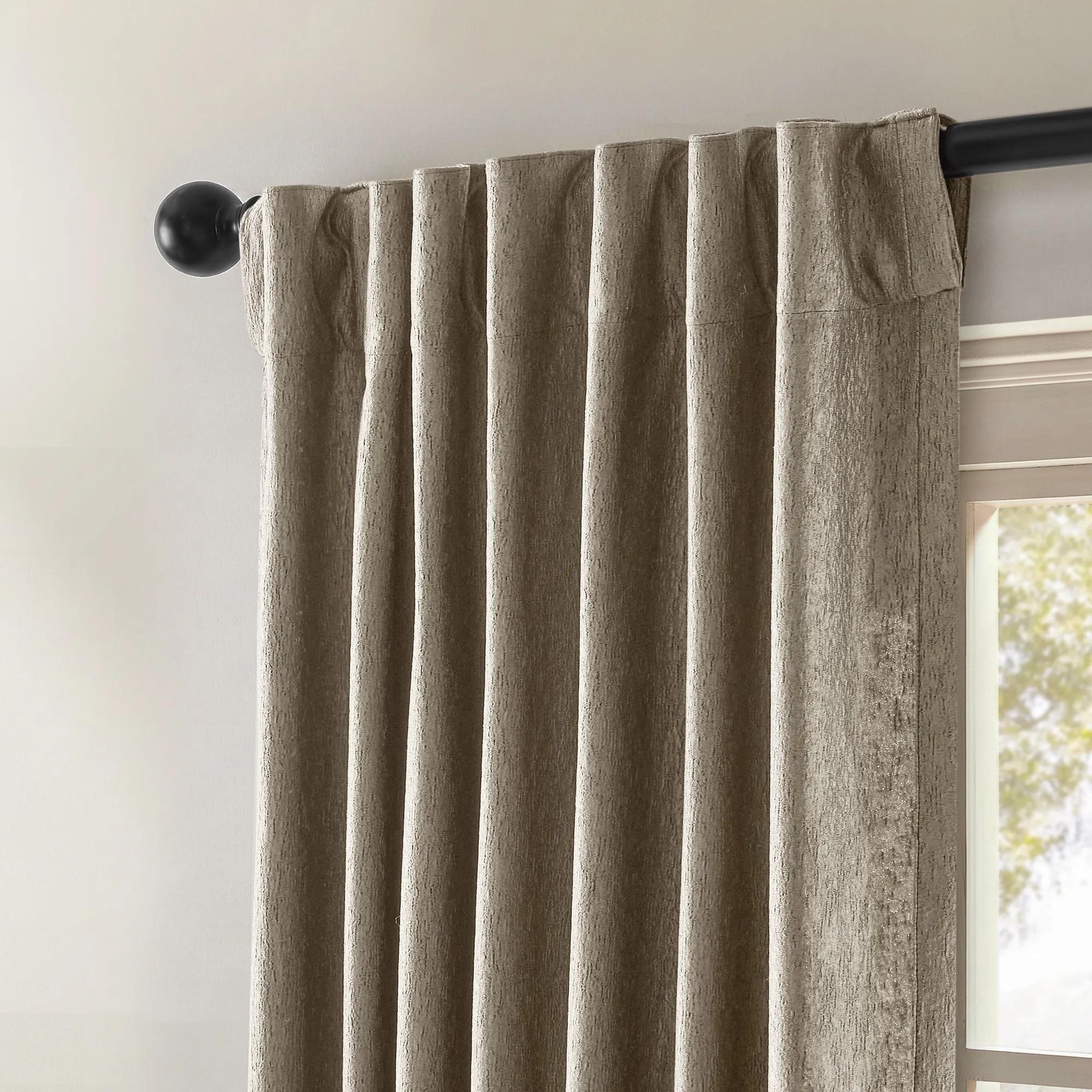 Anson Textured Curtain - Taupe