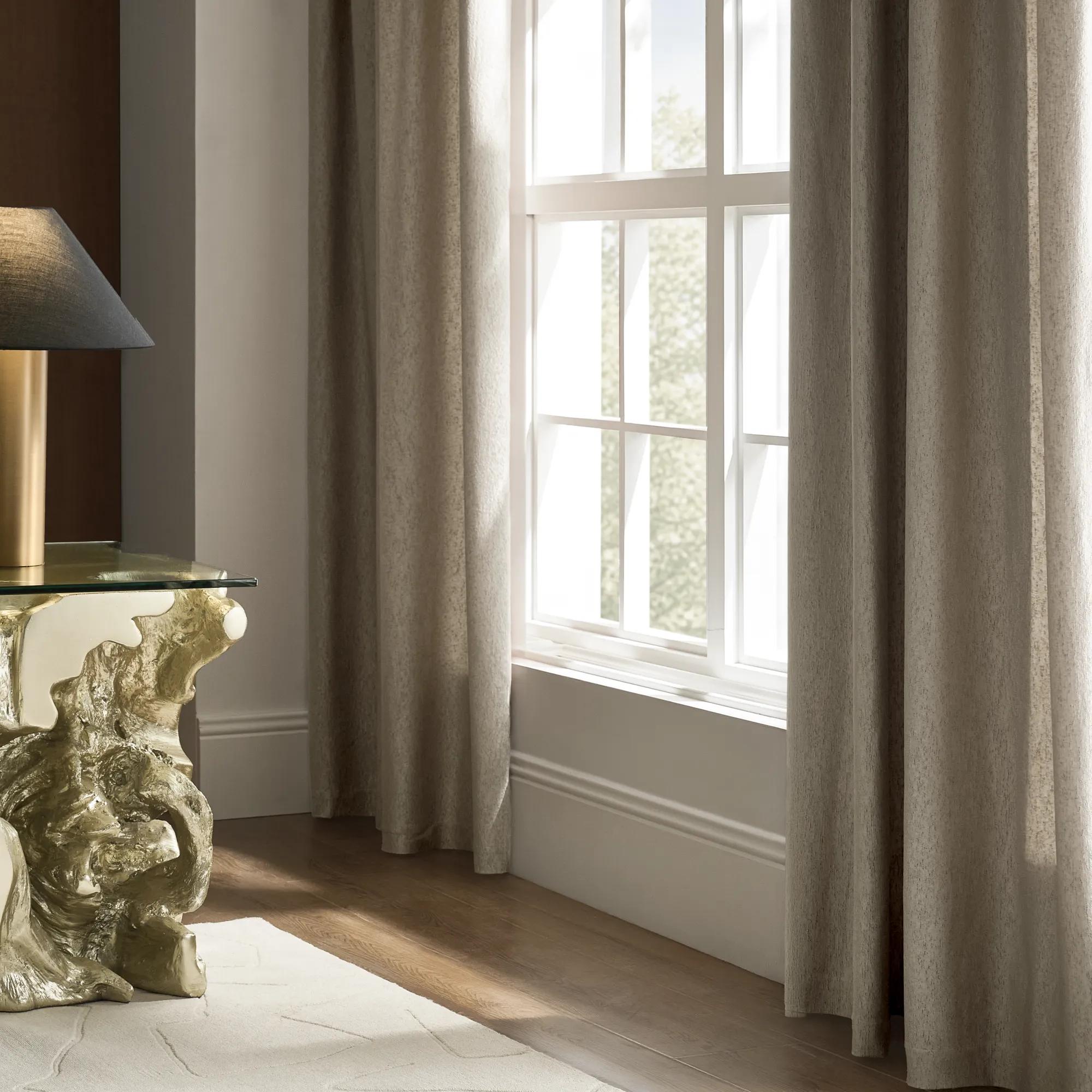 Anson Textured Curtain - Taupe