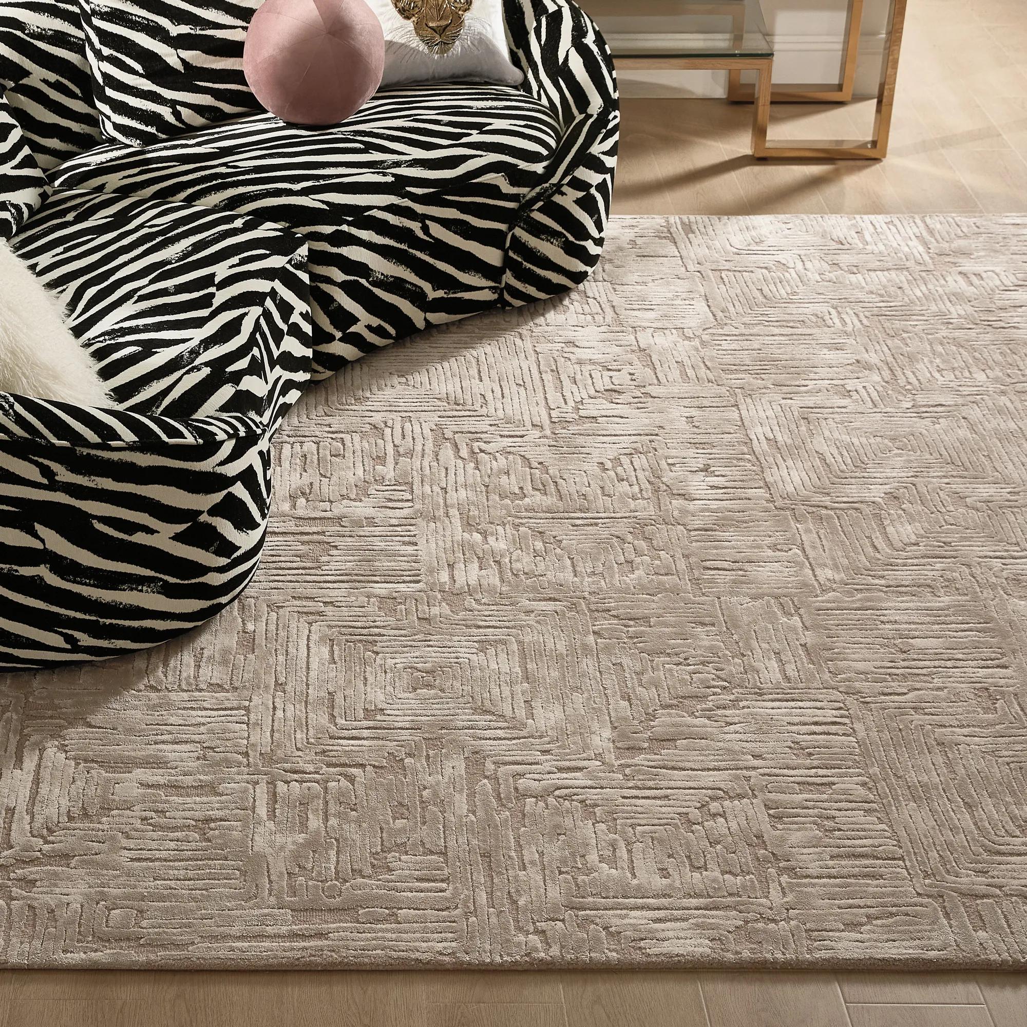 Andra Dimensional Rug - Mocha Rose