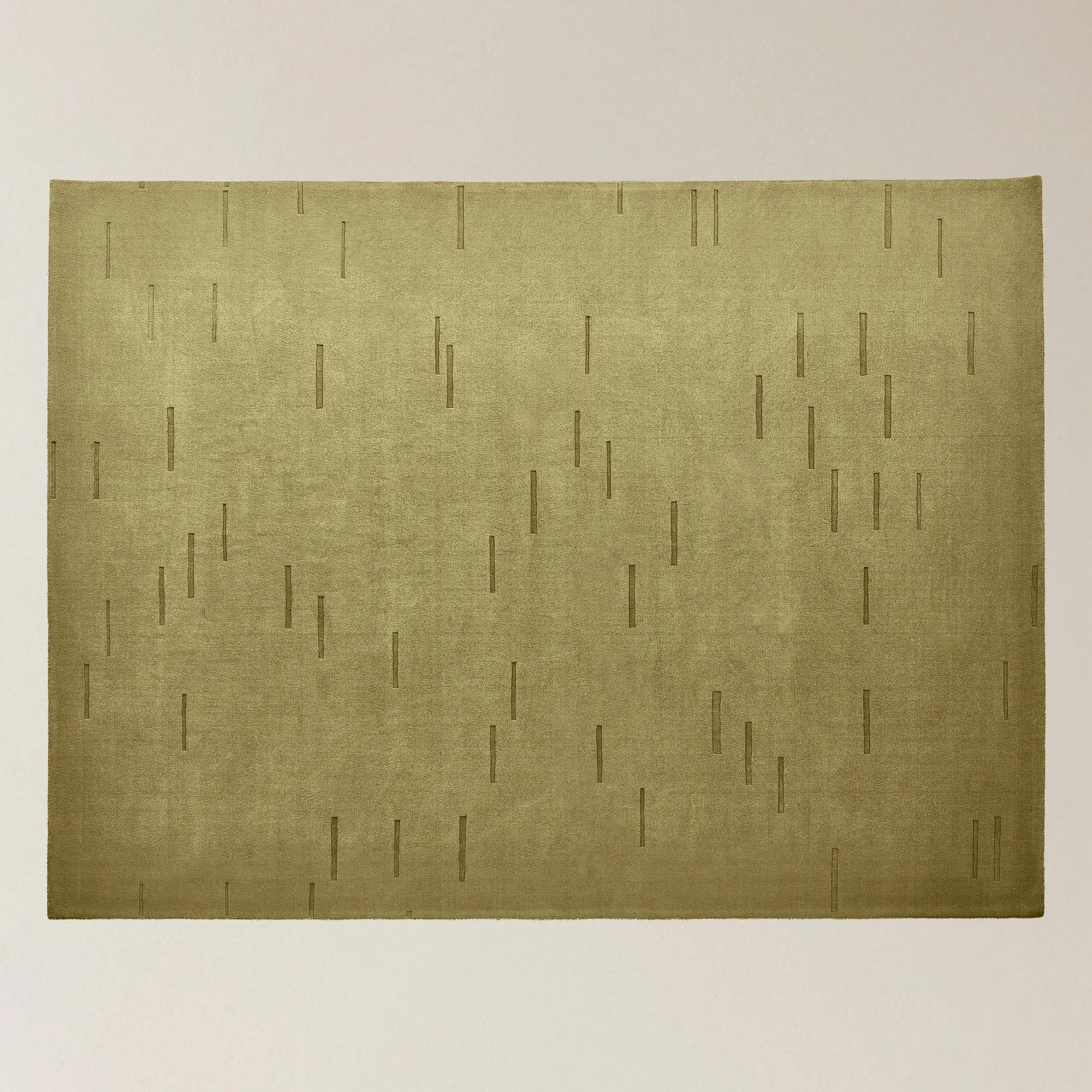 Lamita Wool Blend Rug - Muted Olive Green