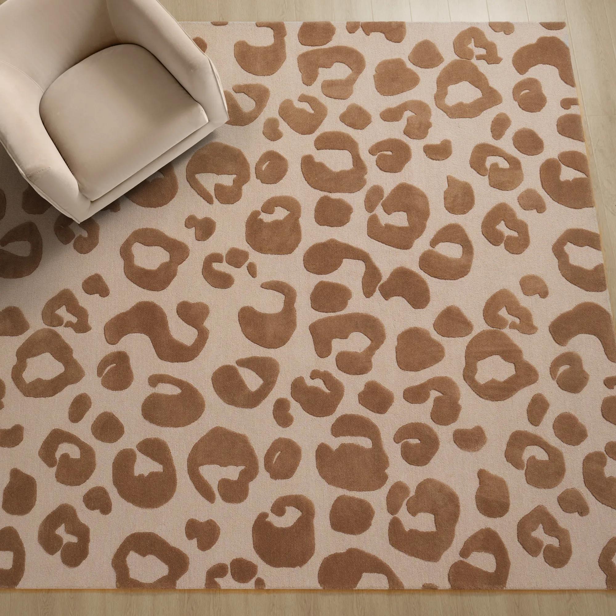 Pounce Wool Rug - Tawny Brown