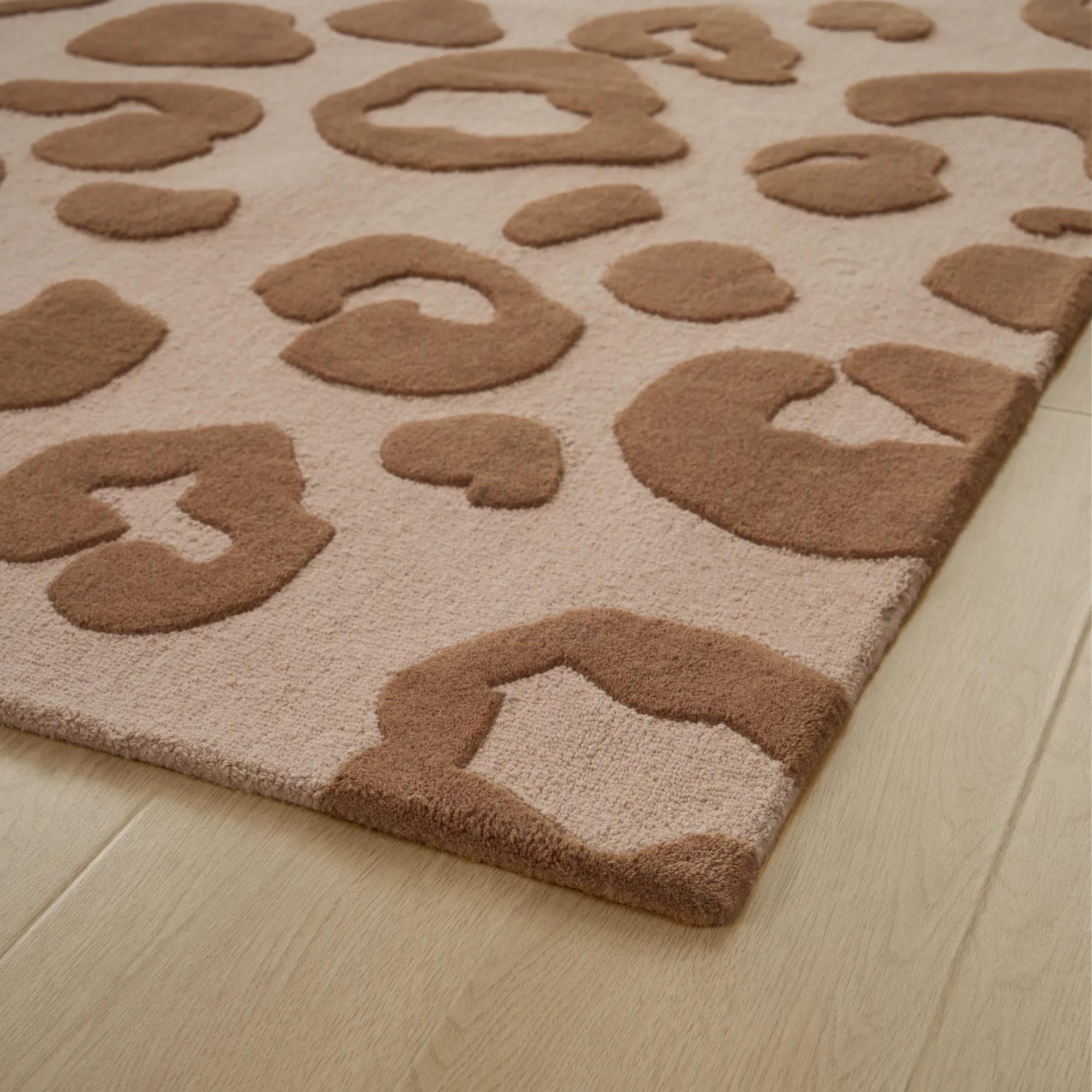 Pounce Wool Rug - Tawny Brown