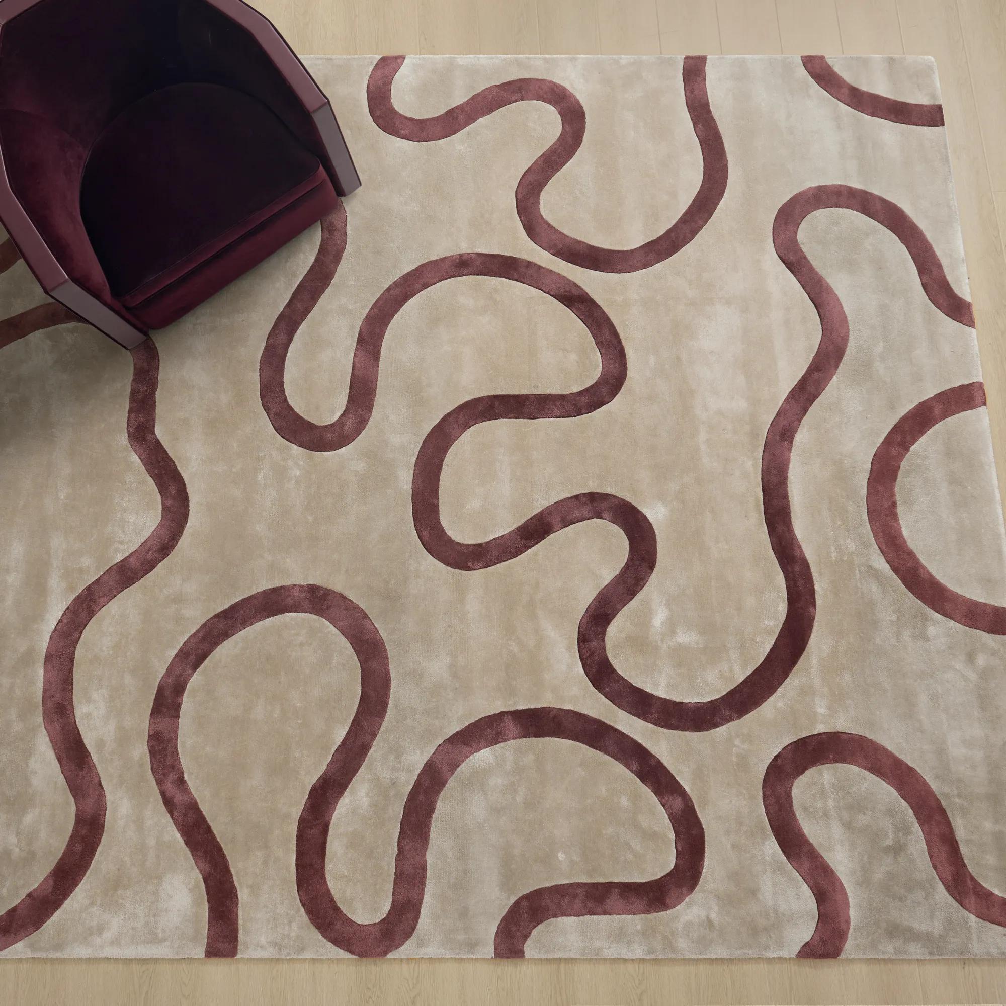 Seraphina Loop Rug - Fig/Taupe