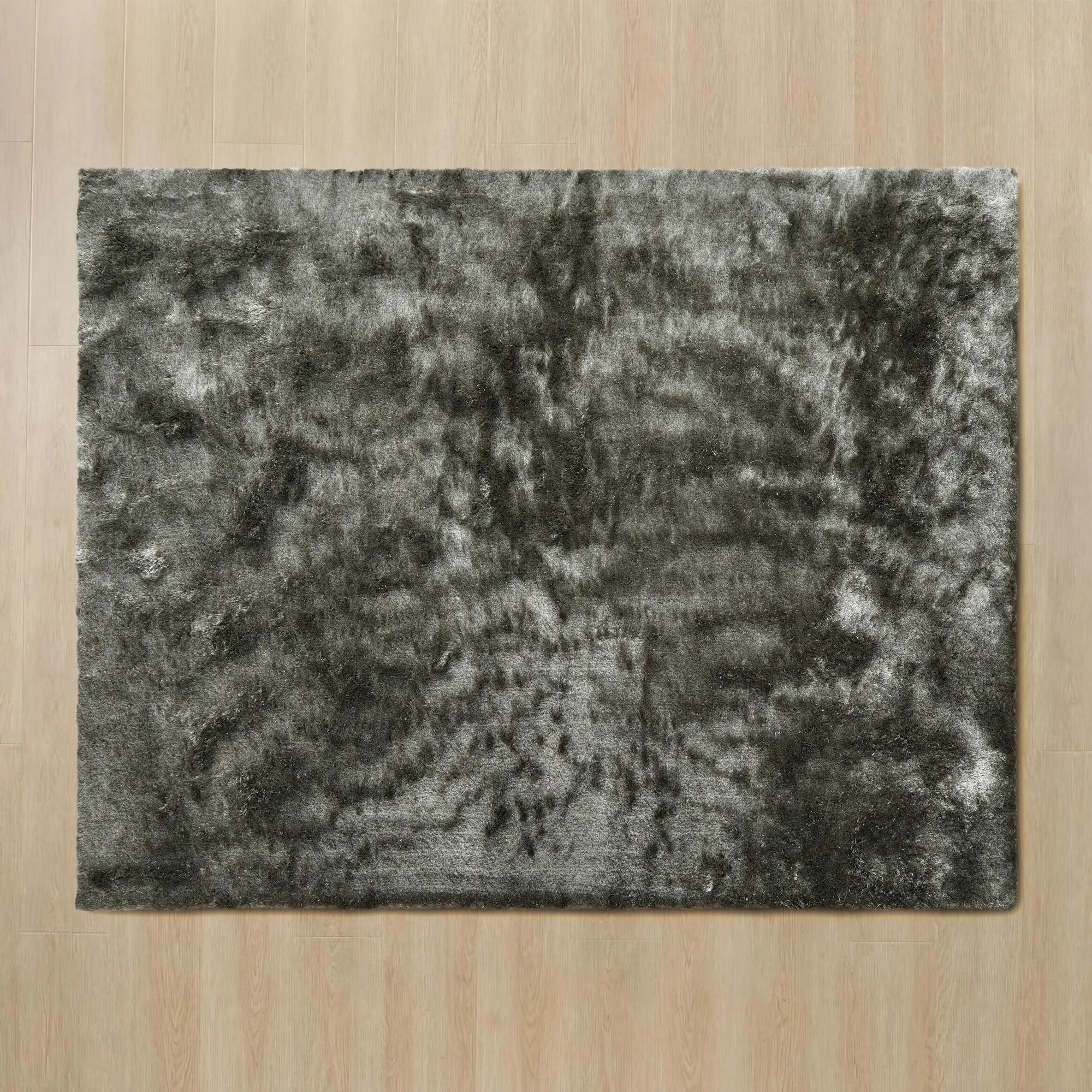 Indochine Shag Rugs - Smokey Olive Green