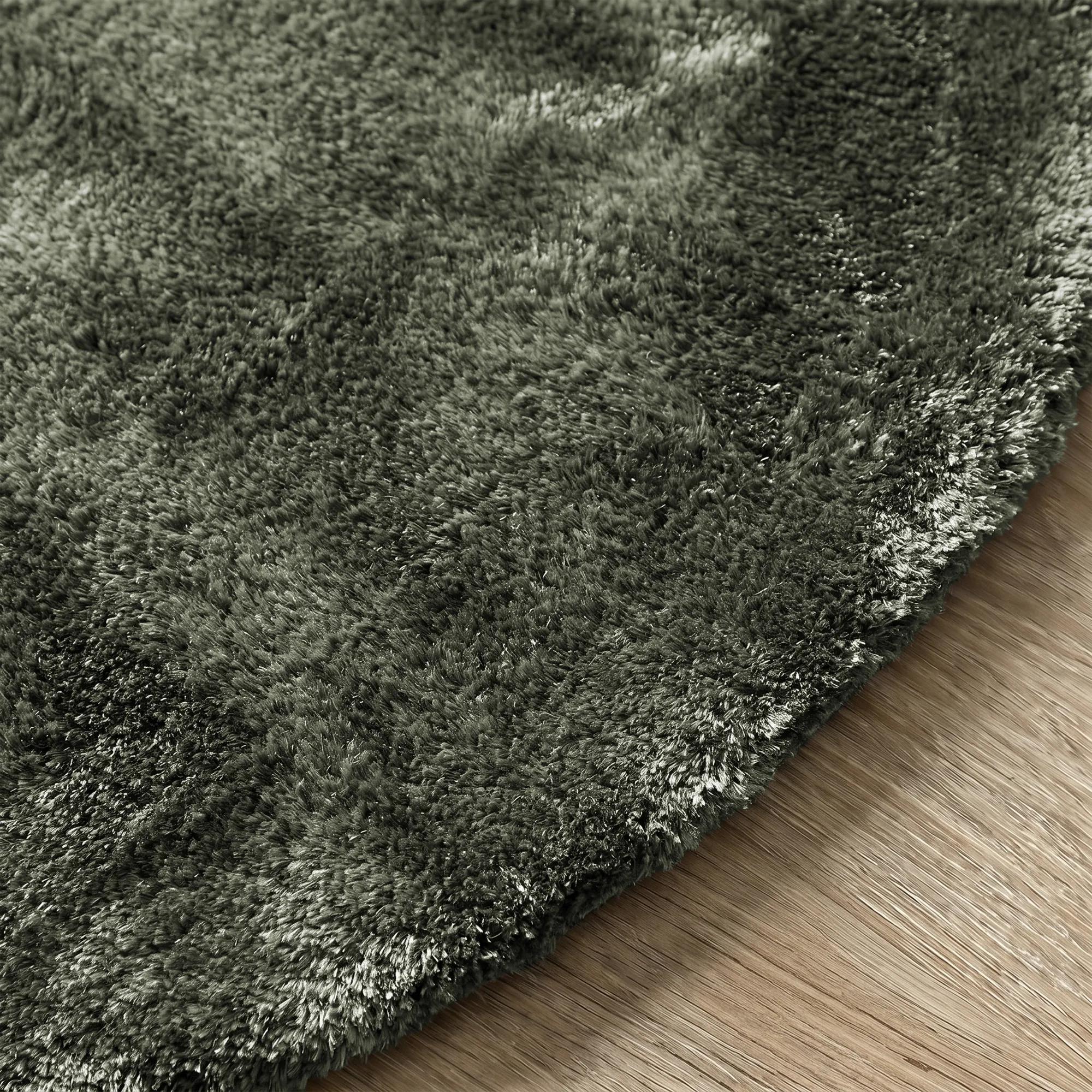 Indochine Shag Rugs - Smokey Olive Green