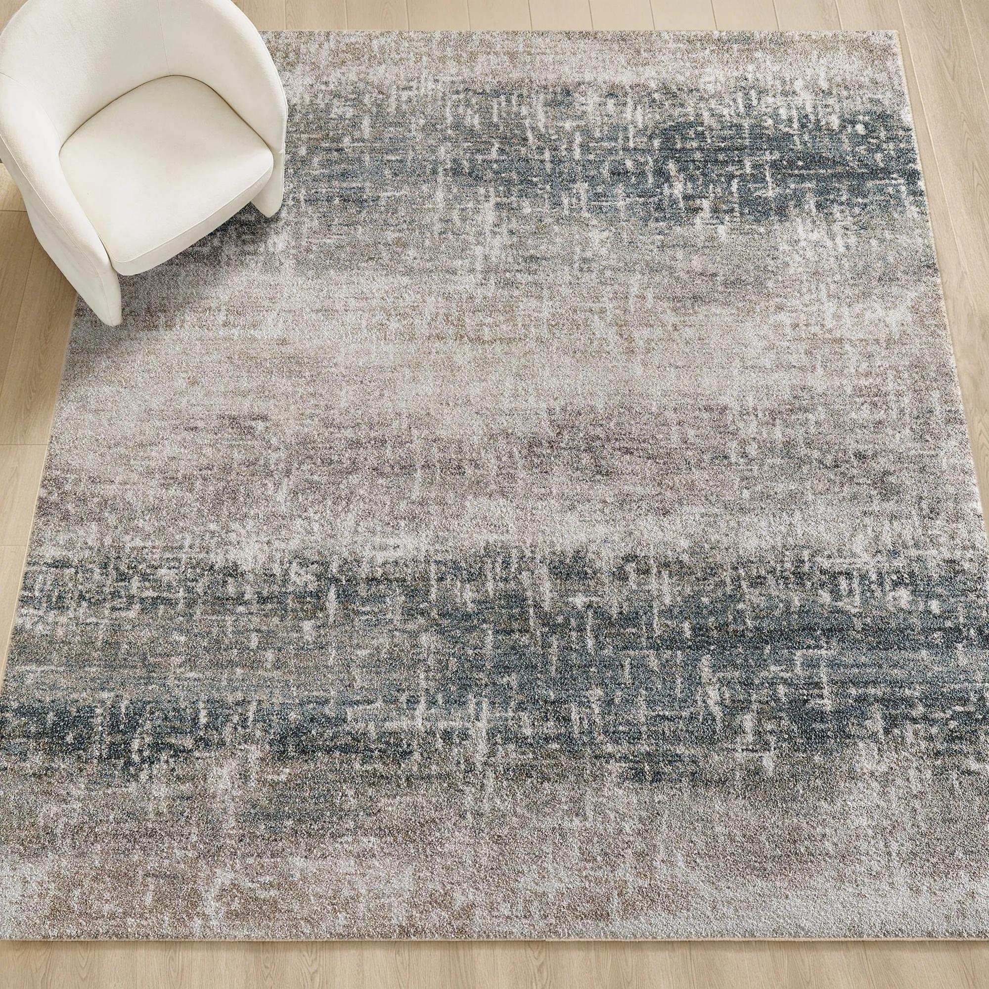 Collier Rugs - Taupe/Grey/Blue/Green