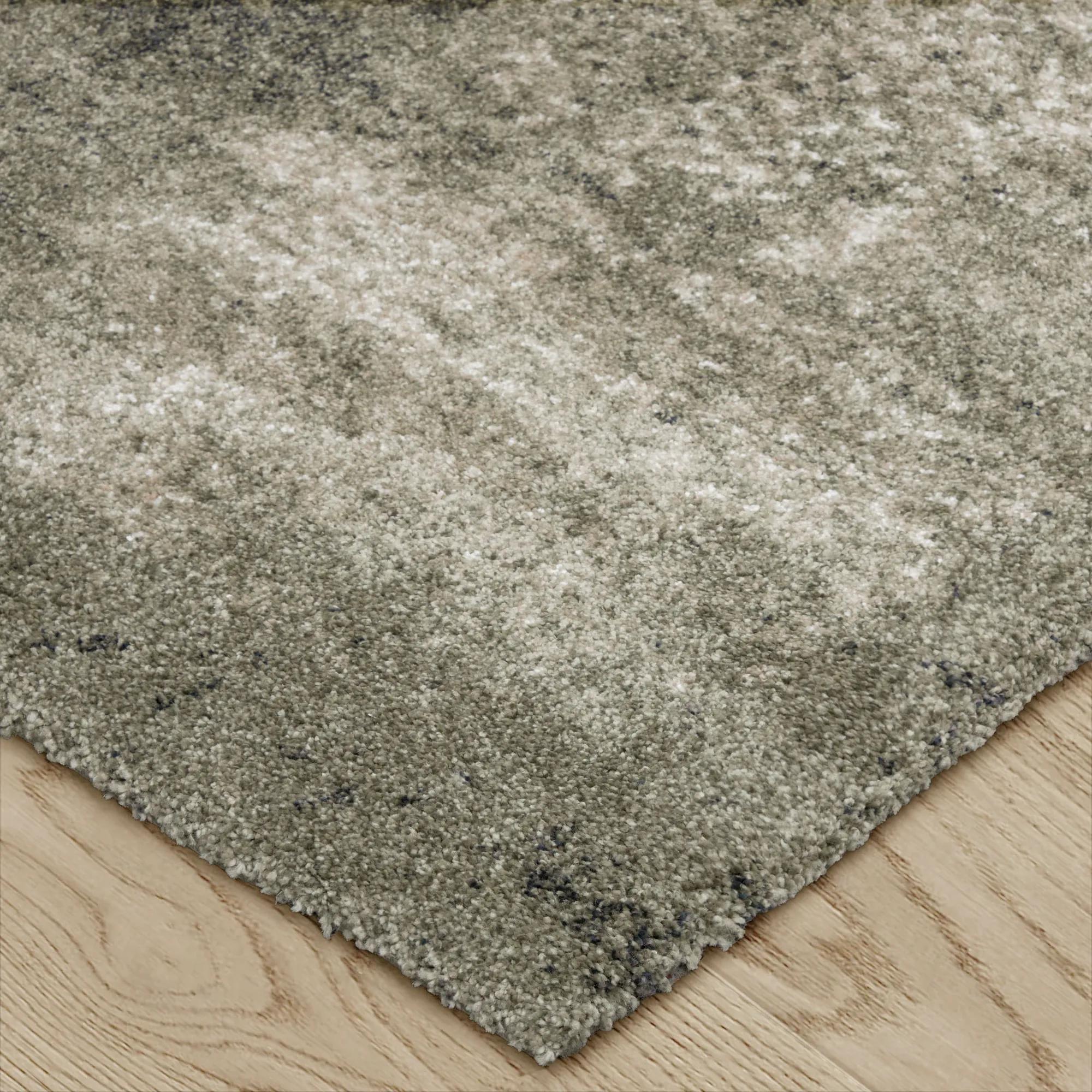 Irving Abstract Rugs - Moss Green/Beige/Grey