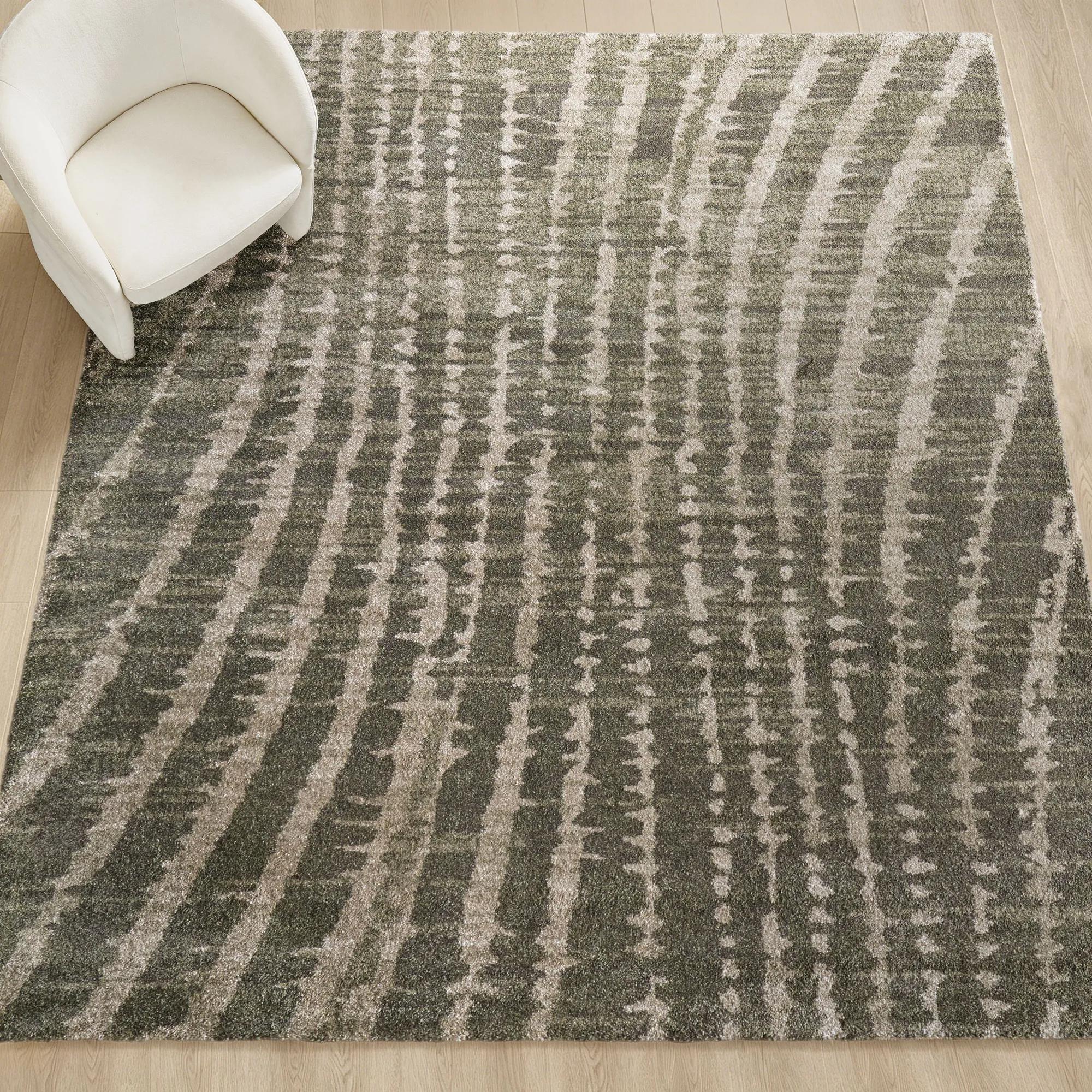 Tempo Rugs - Charcoal Grey/Beige