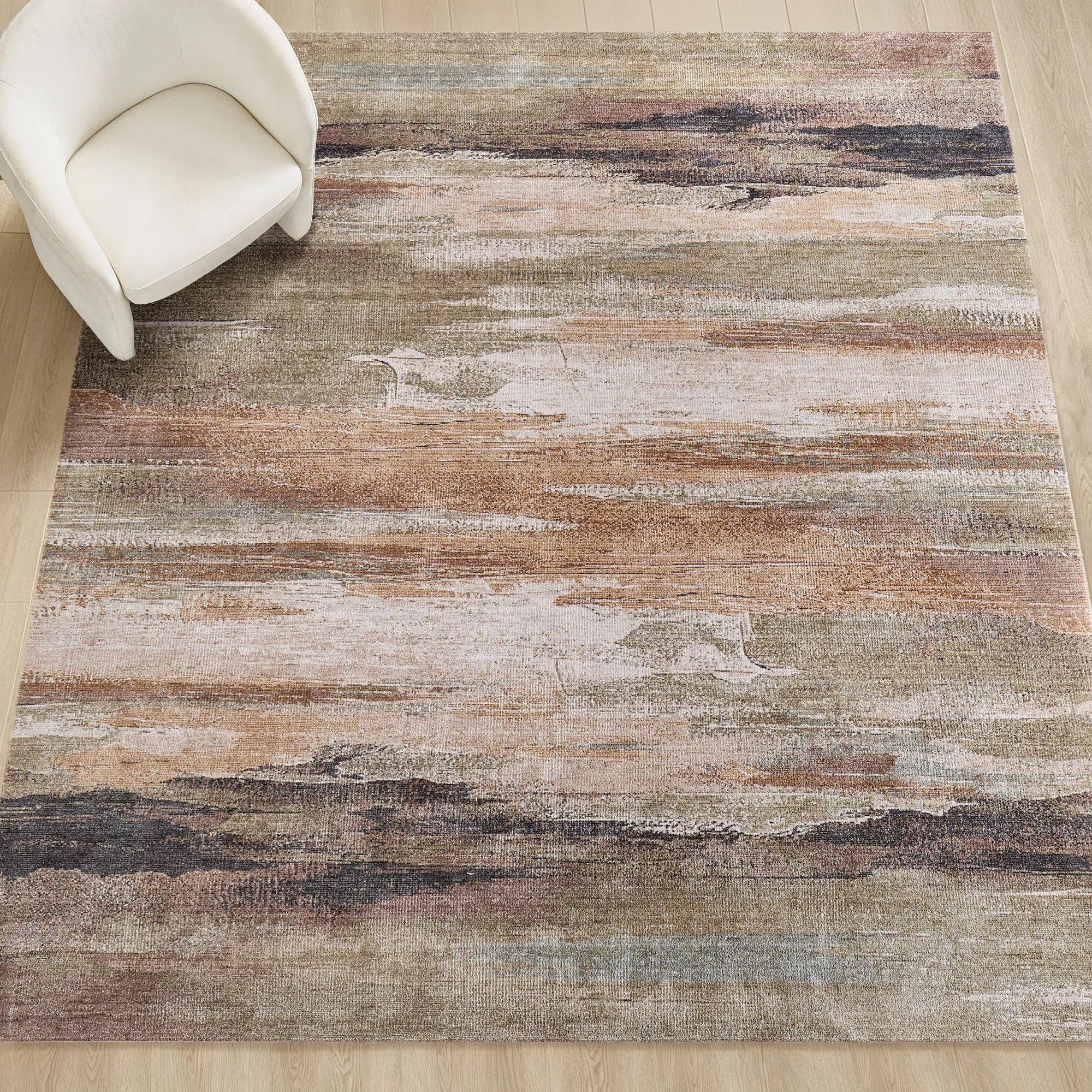 Sedona Rugs - Rust/Beige/Moss Green/Charocal/Blue
