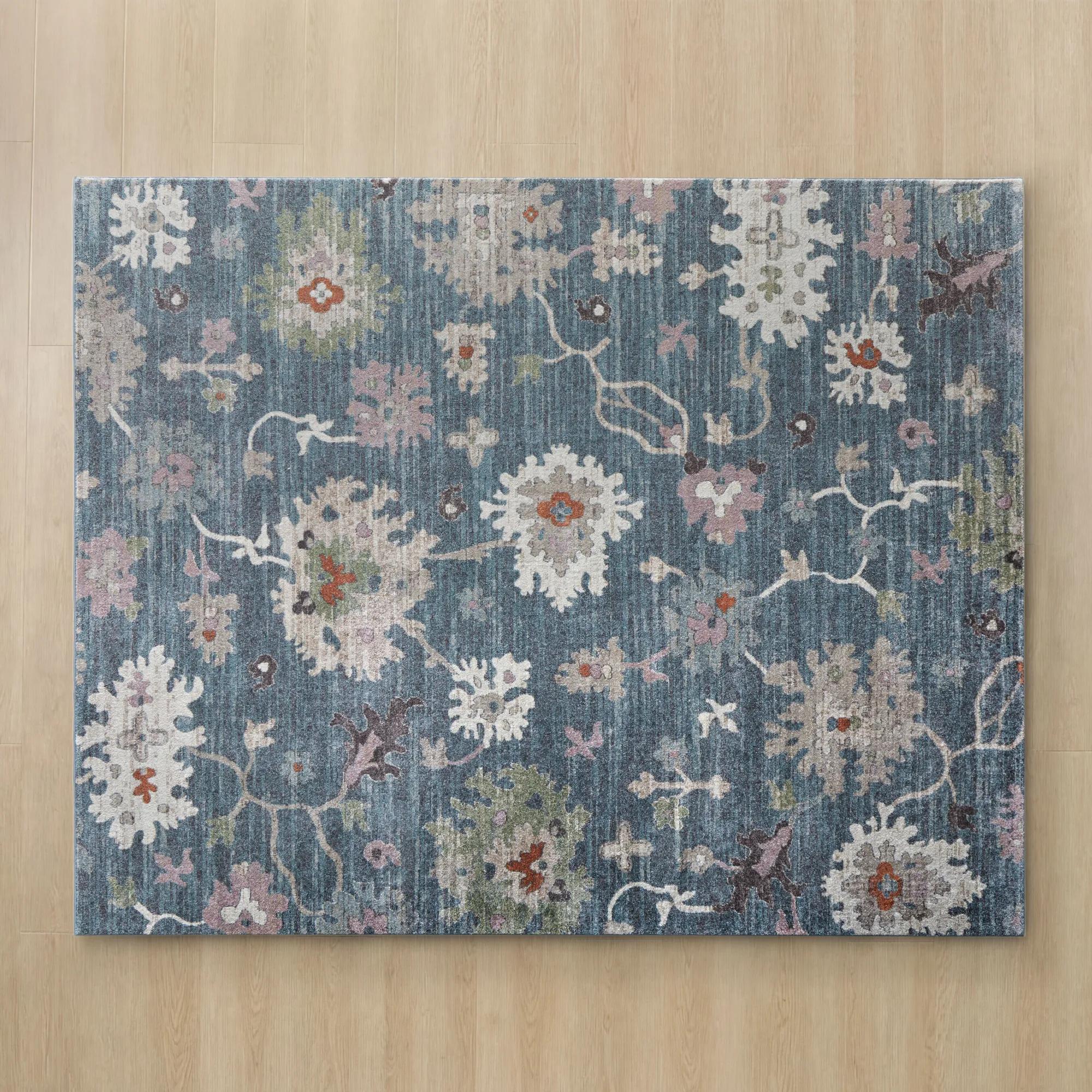 Ariella Rugs - Blue/Ivory/Beige/Green/Rose Dust