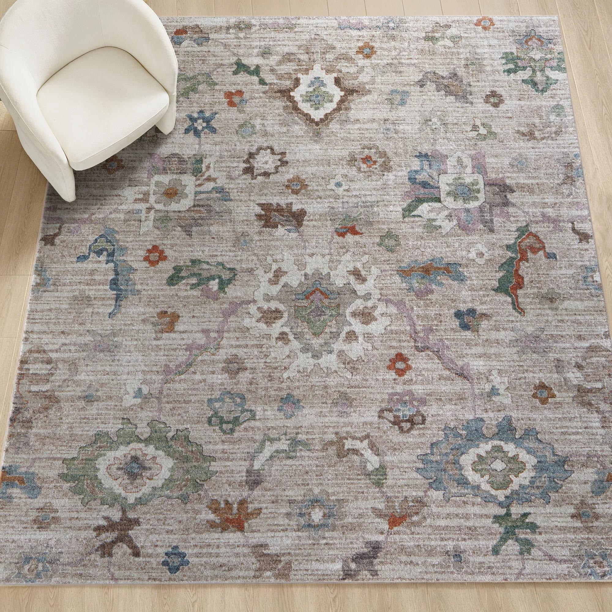 Ariella Rugs -Taupe/Ivory/Beige/Blue/Green