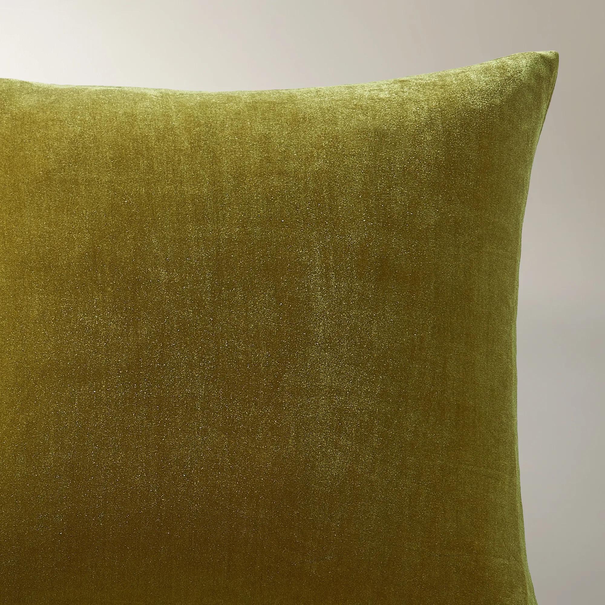 Delia Silky Velvet Pillow 20" - Honey Gold