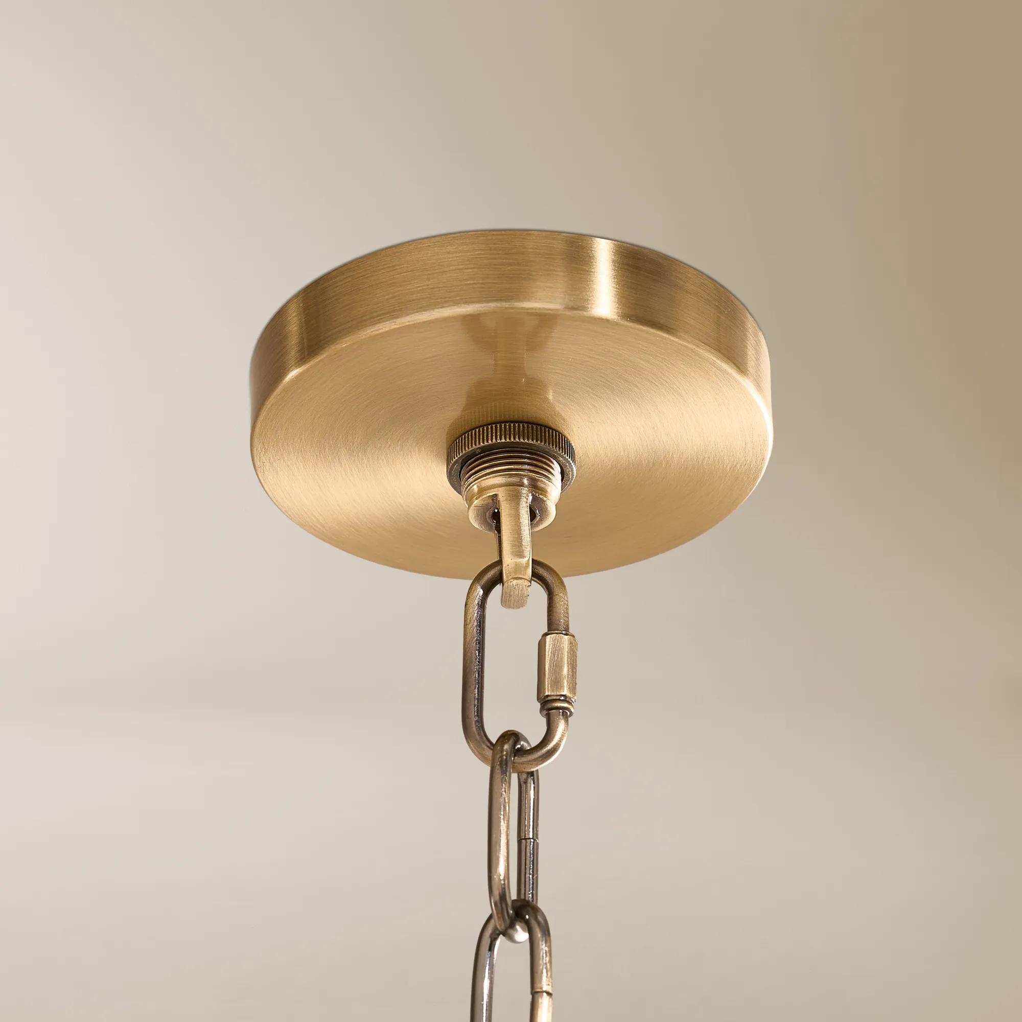 Sanela Frosted Glass Globe Chandelier 39.5"
