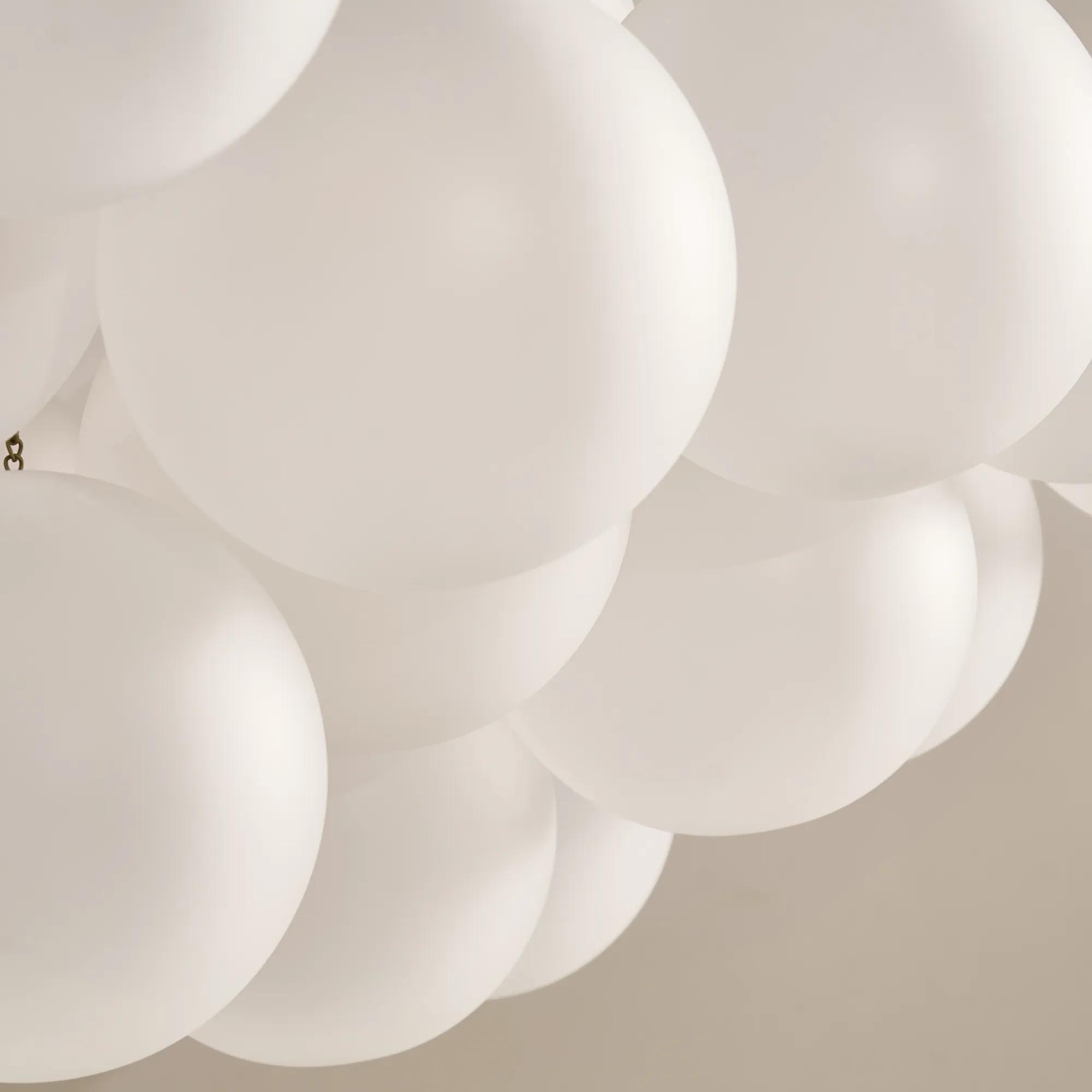 Sanela Frosted Glass Globe Chandelier 39.5"