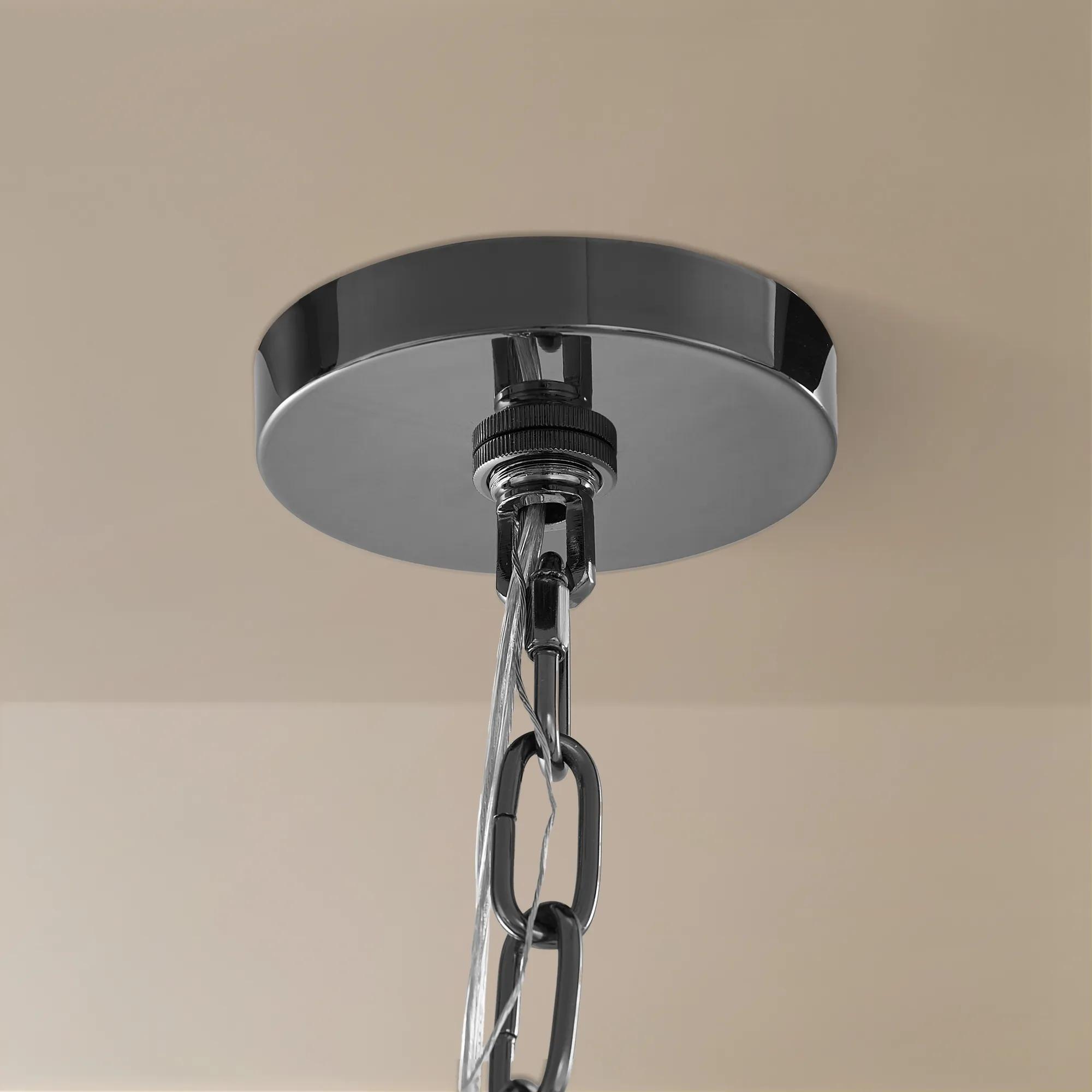 Ruelle Chain Chandelier 41"H - Graphite