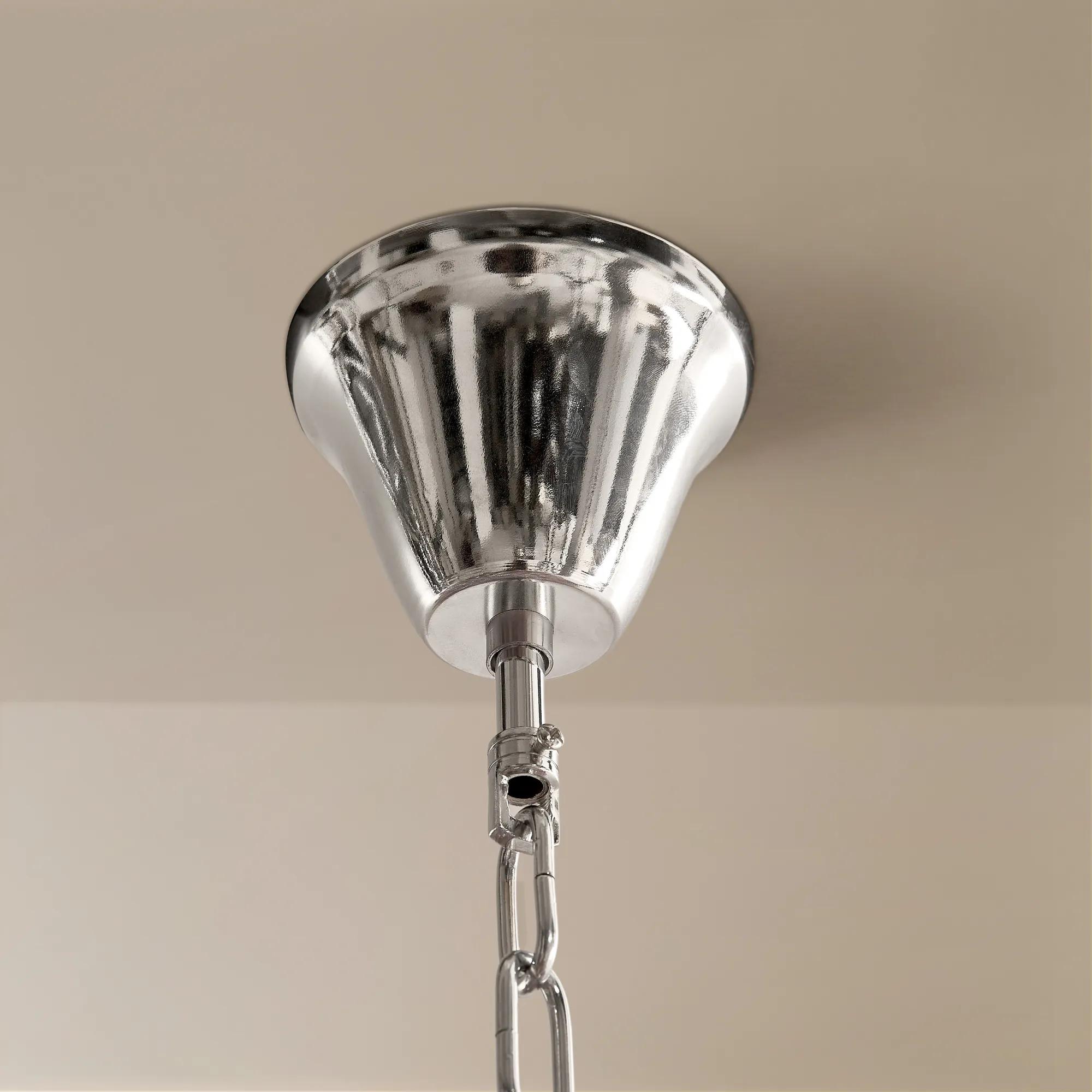 Elodie Glass Chandelier 31.5" - Rose