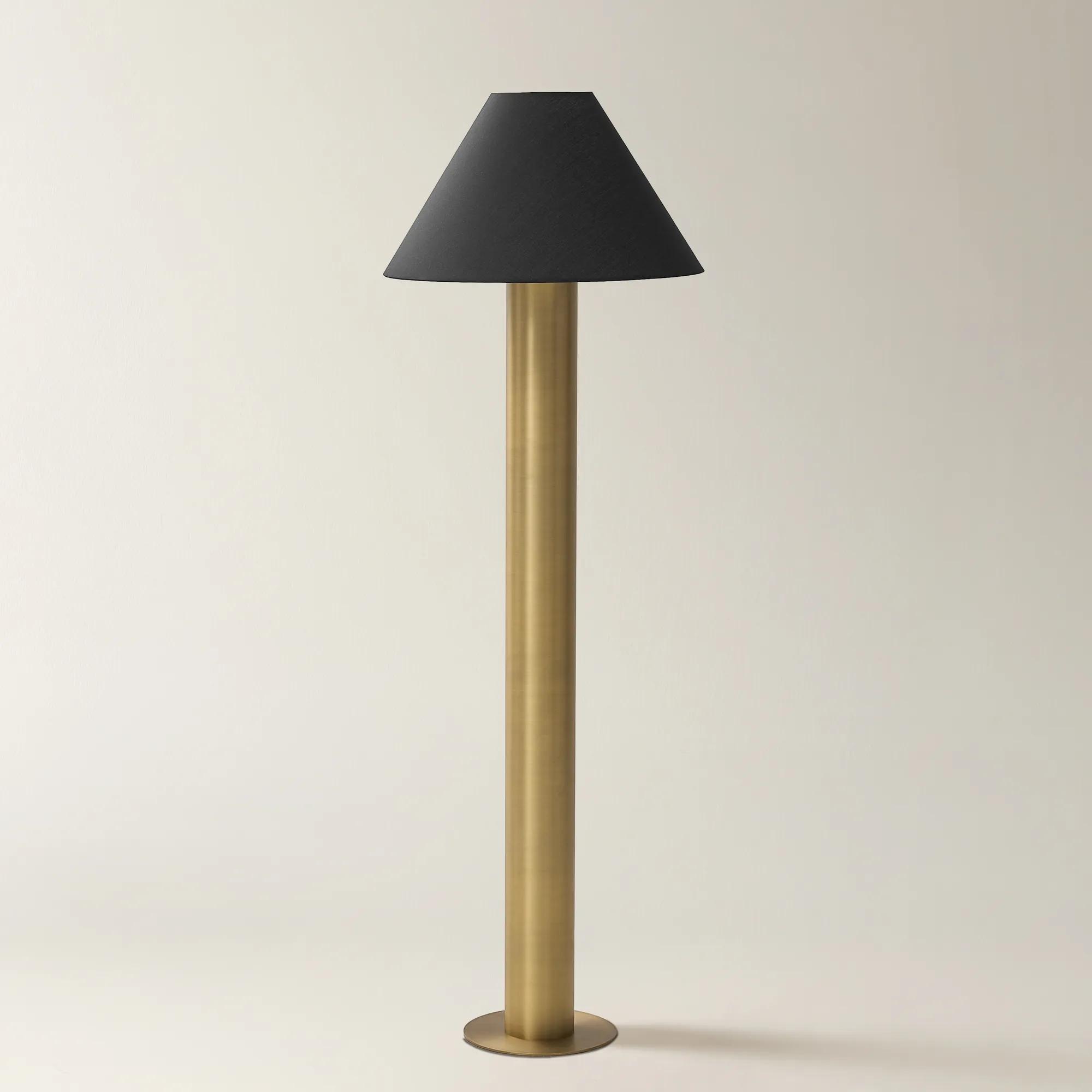 Tova Floor Lamp 60"- Gold/Black