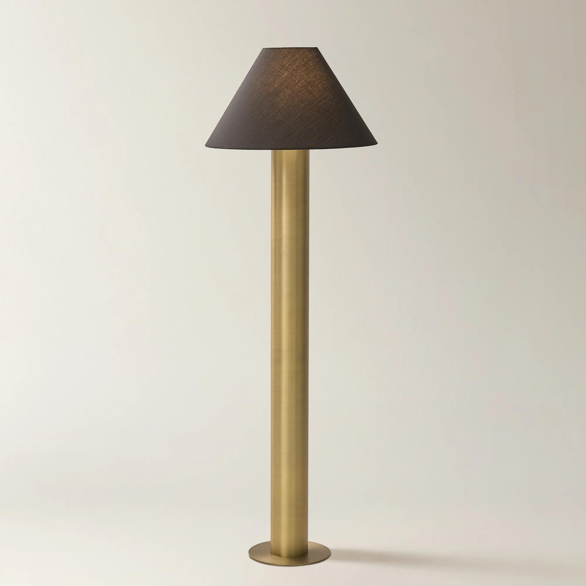 Tova Floor Lamp 60"- Gold/Black