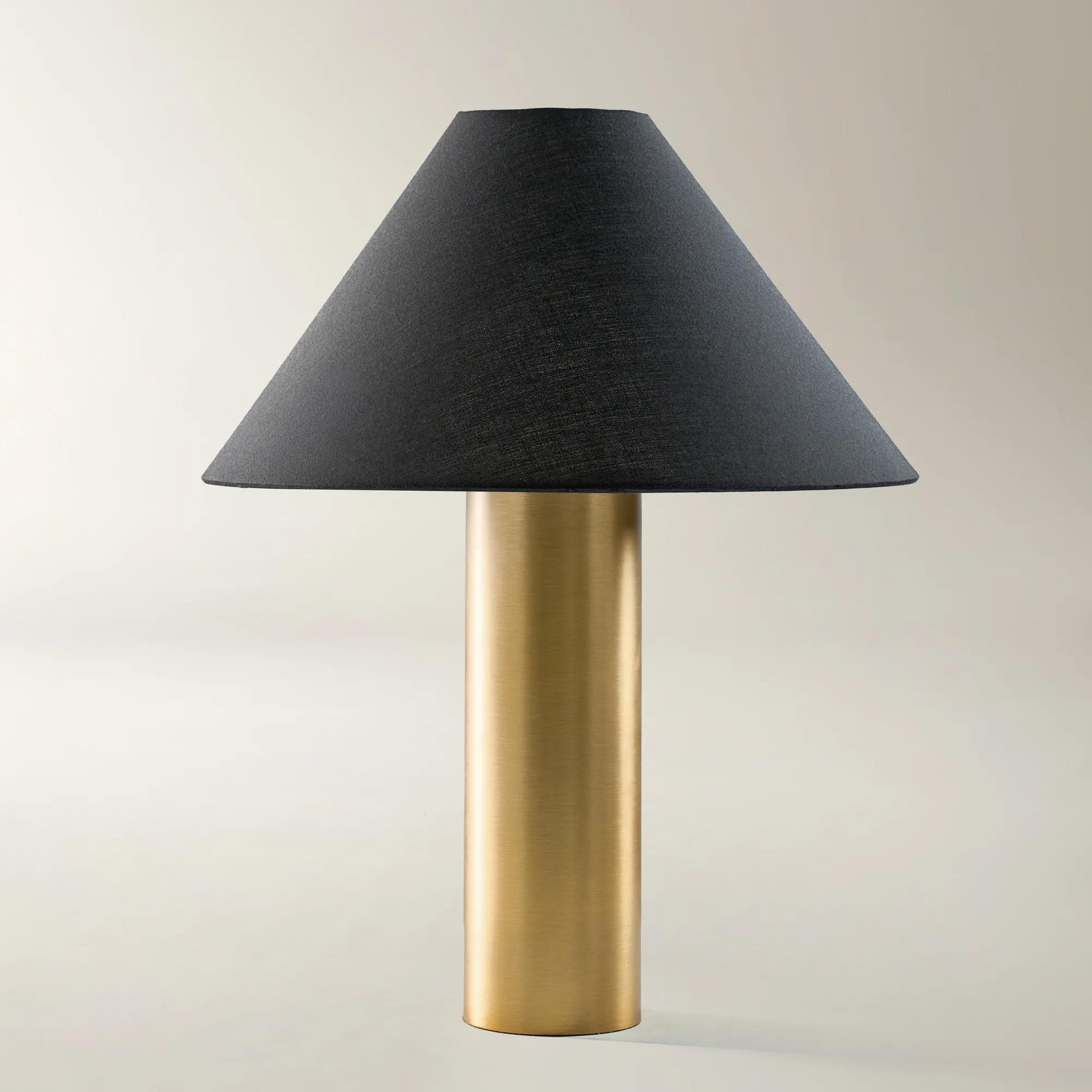 Tova Table Lamp 20.5" - Brushed Brass/Black