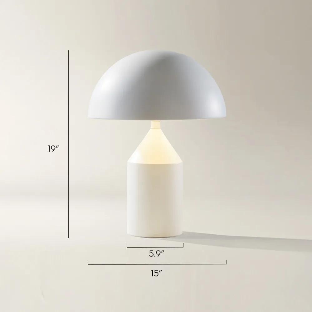Arlen Metal Table Lamp - White